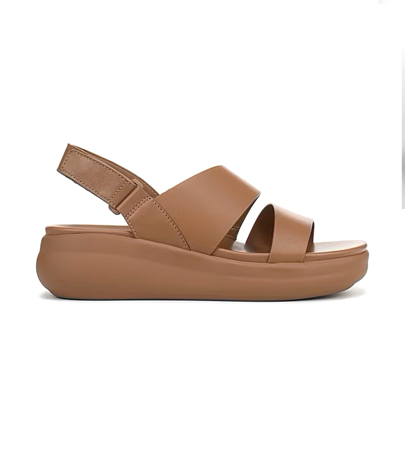 Darby Leather Wedge Sandals Cafe