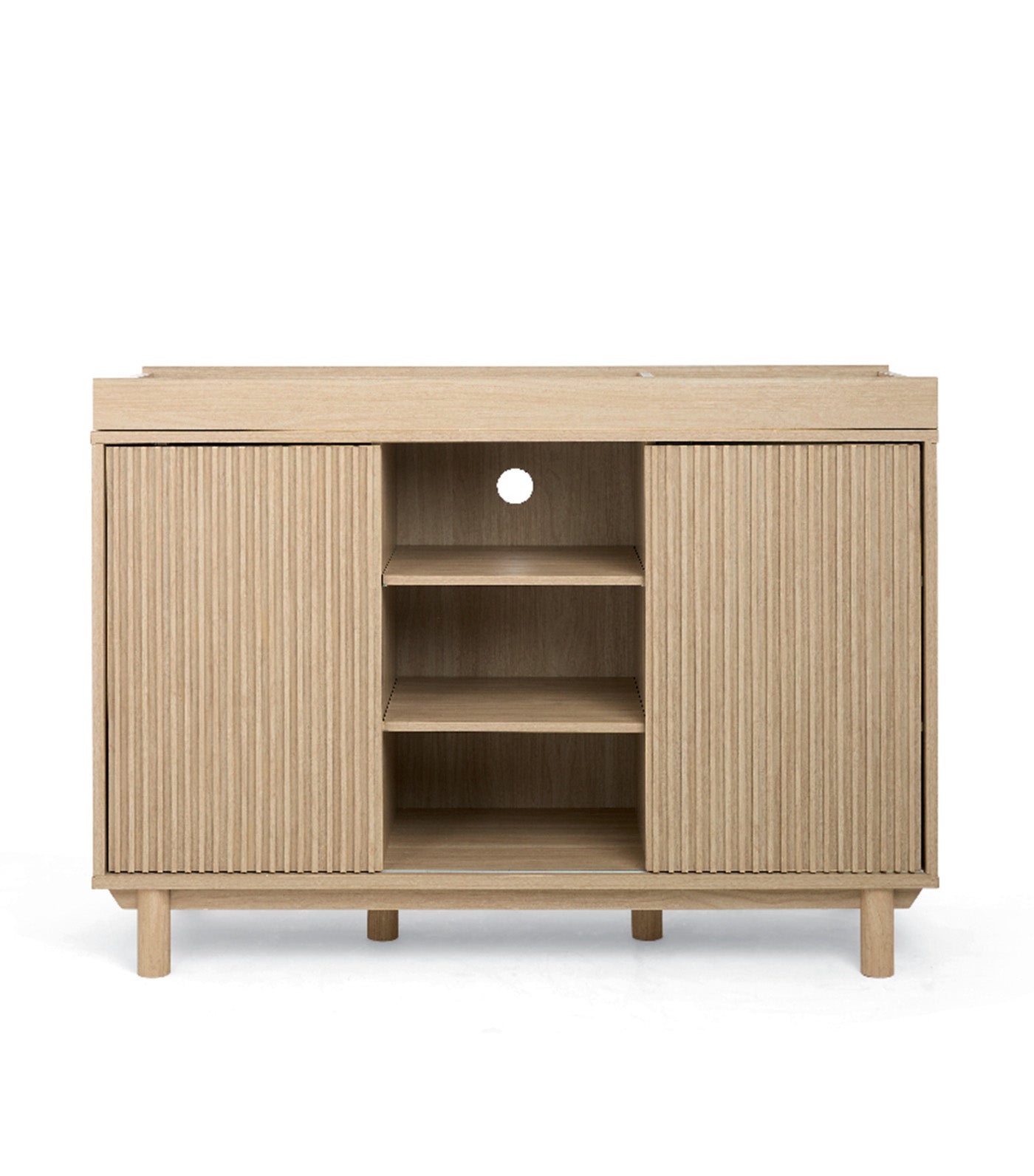 Oska Wide Dresser Changer Natural Oak
