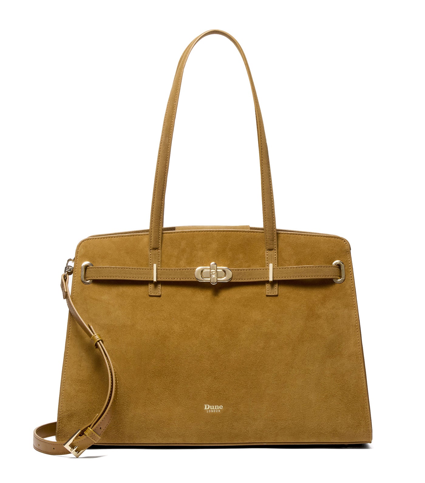 Define Large Belted Tote Tan