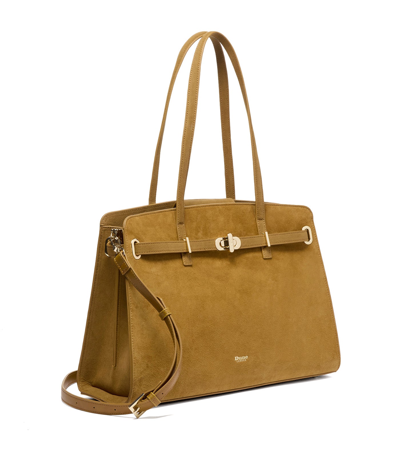 Define Large Belted Tote Tan