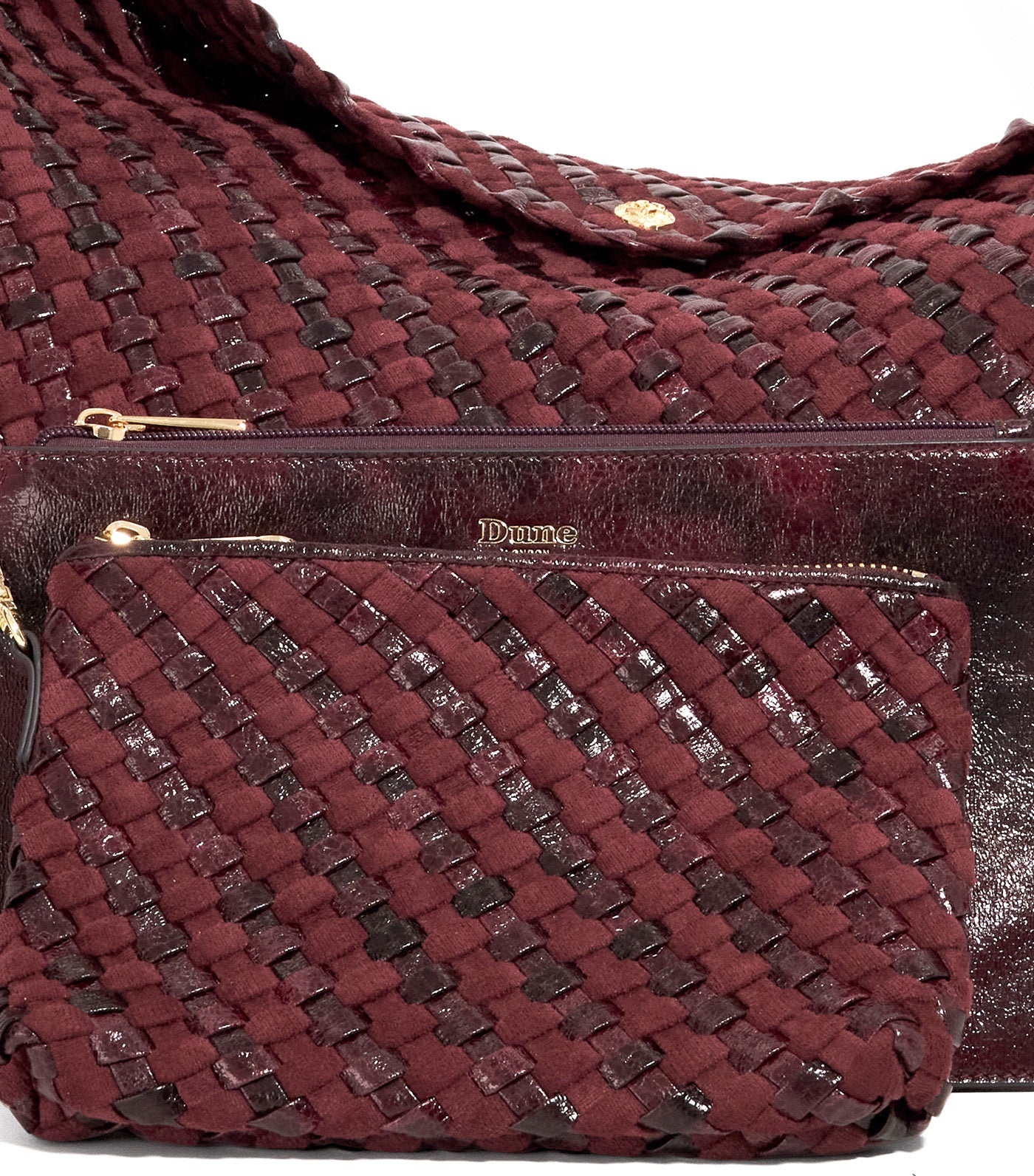 Deliberate Extra Large Woven Shoulder Bag Purple