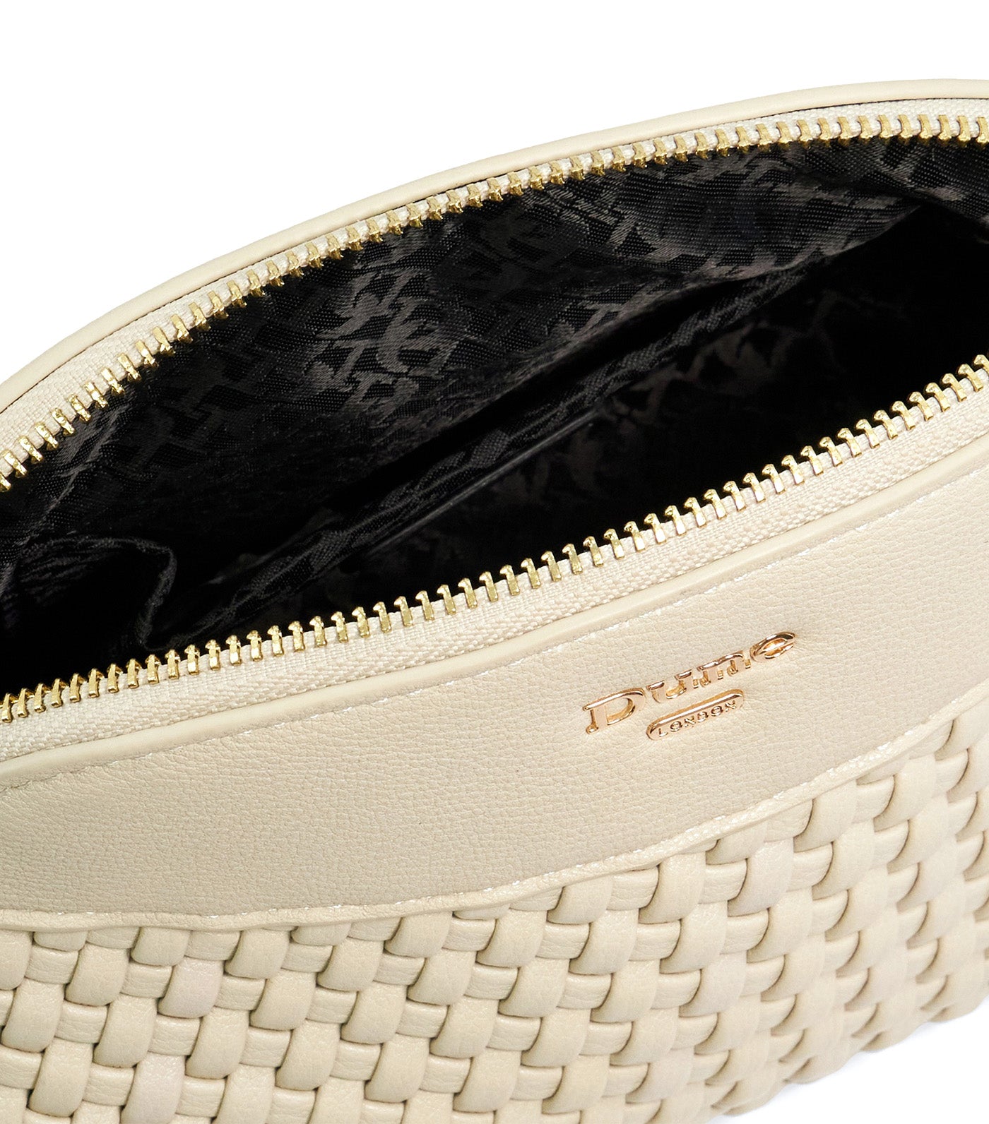 Distinct Mini Woven Cross Body Cream