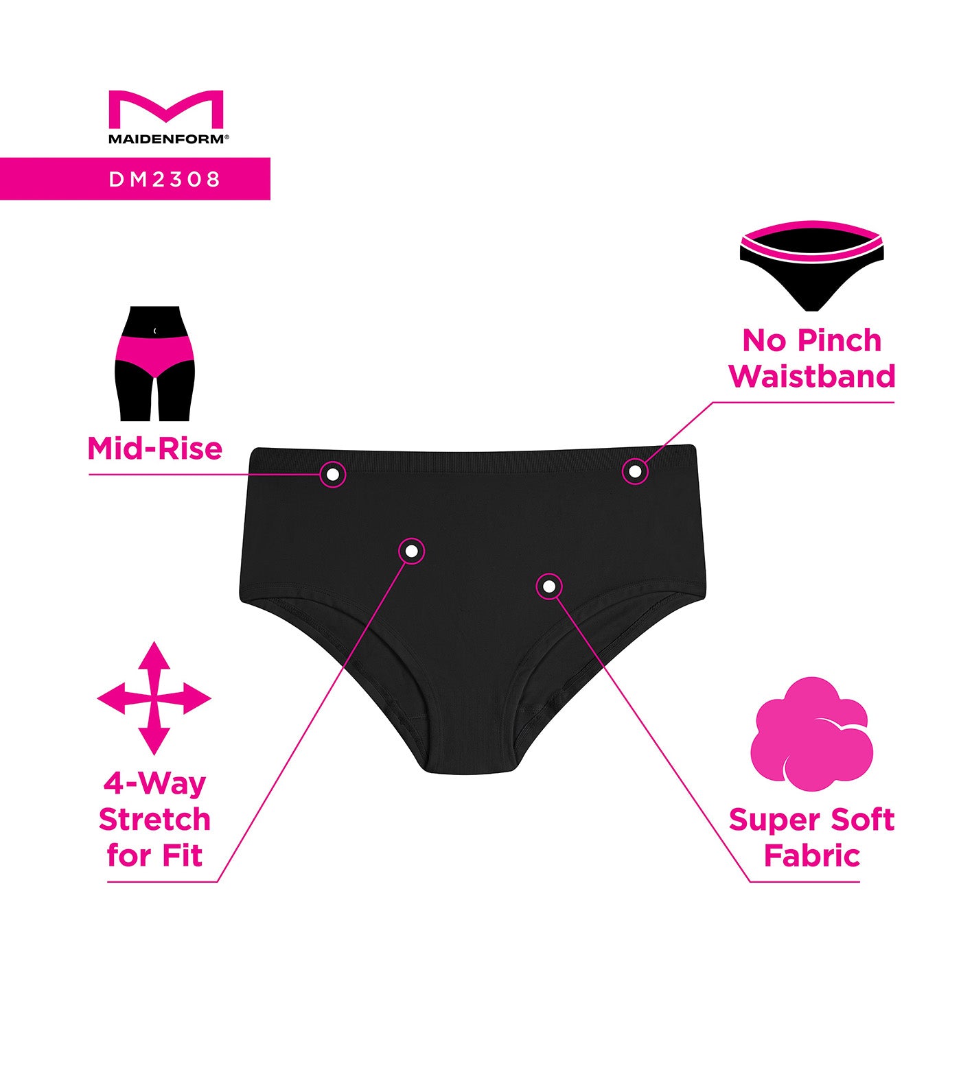 Seamless Mid-Rise Hipster