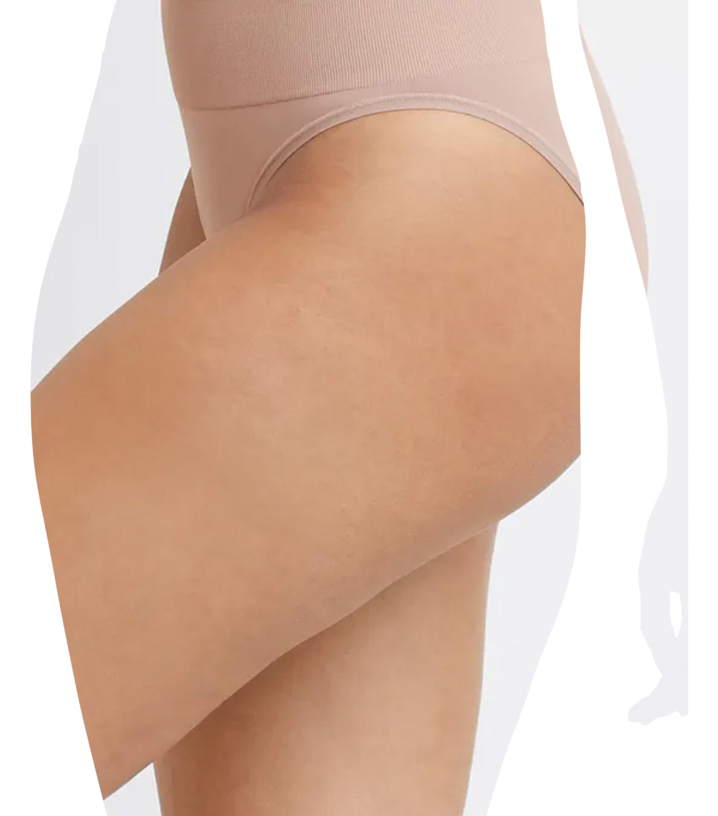 Seamless High Leg Bikini Underwear Evening Blush