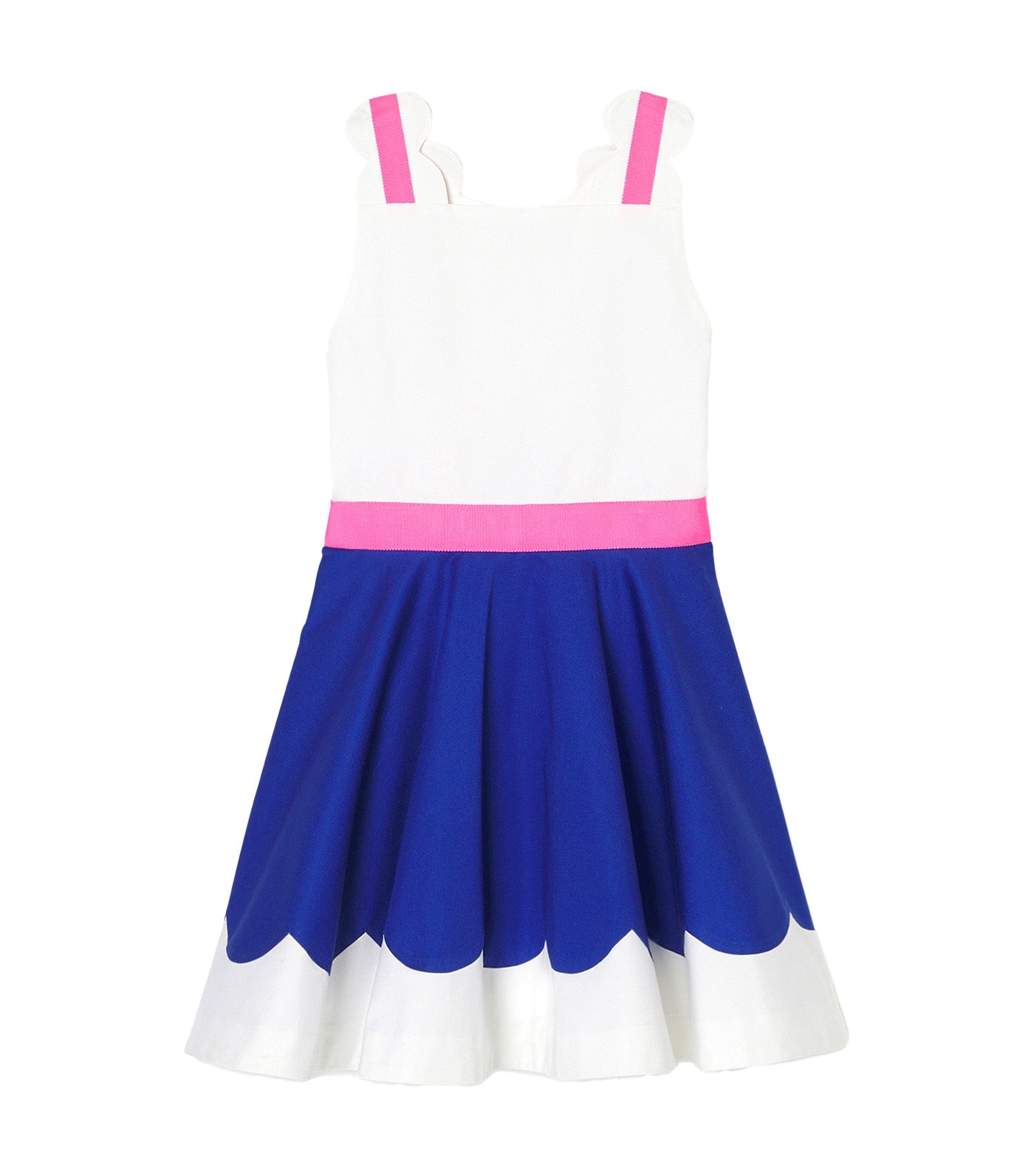 Domitille Dress White/Blue