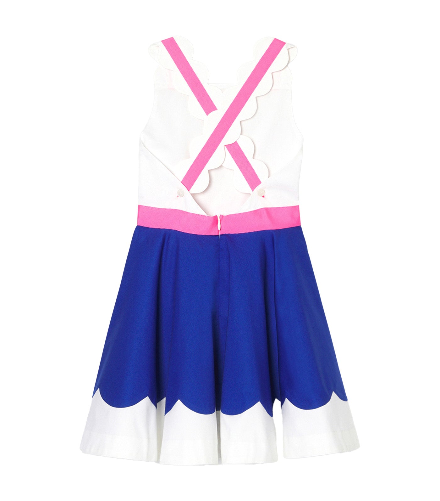 Domitille Dress White/Blue