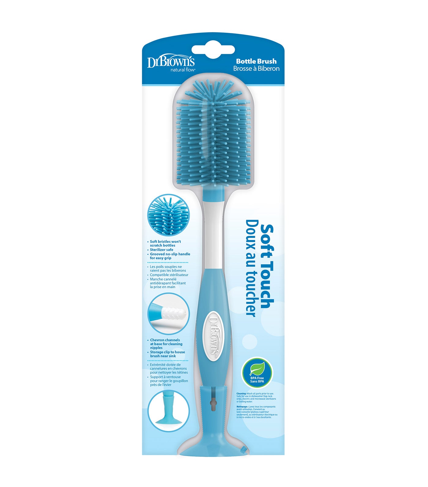 Bottle Brush Soft Touch (Non-Metal, No Sponge)
