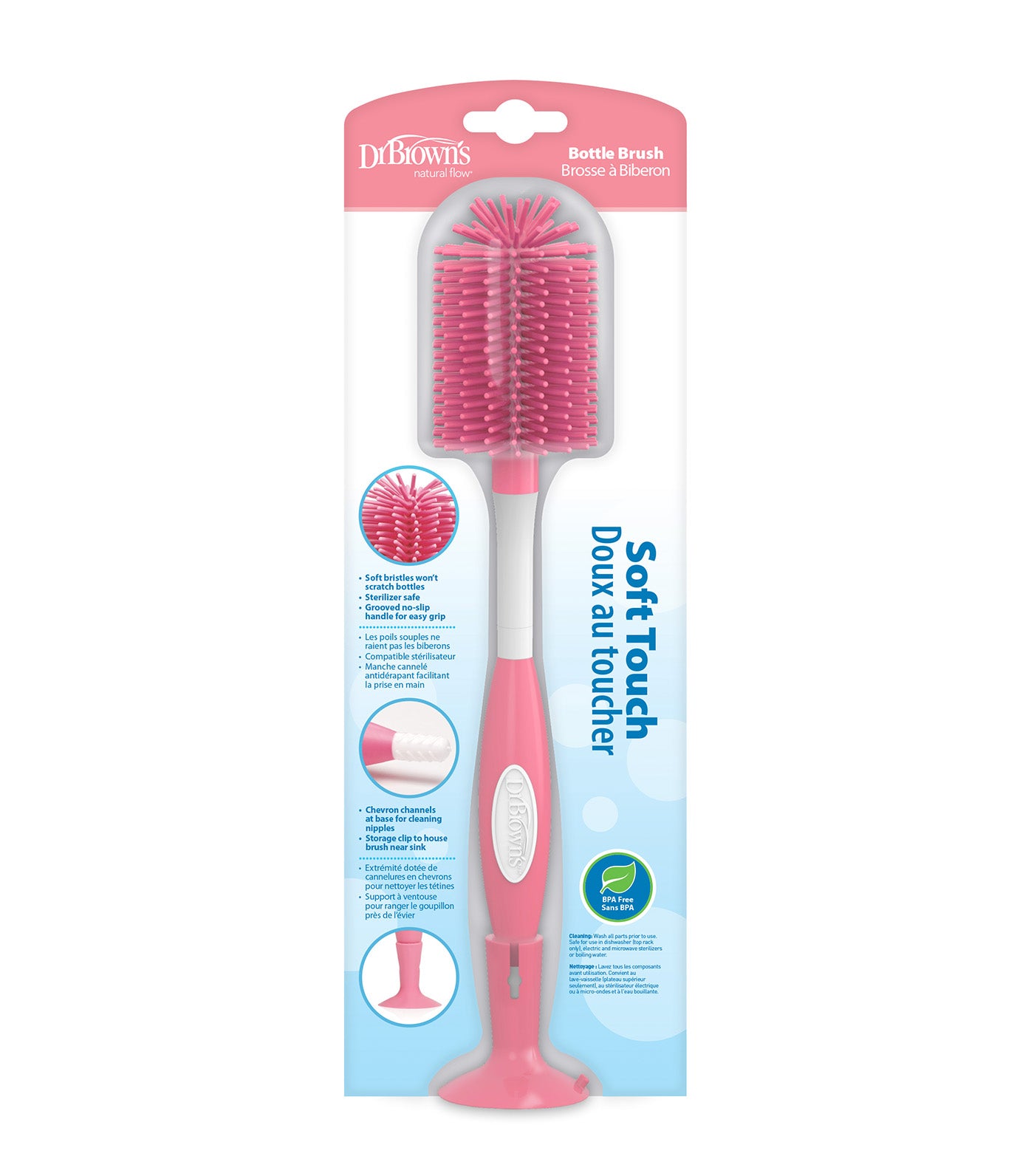 Bottle Brush Soft Touch (Non-Metal, No Sponge)