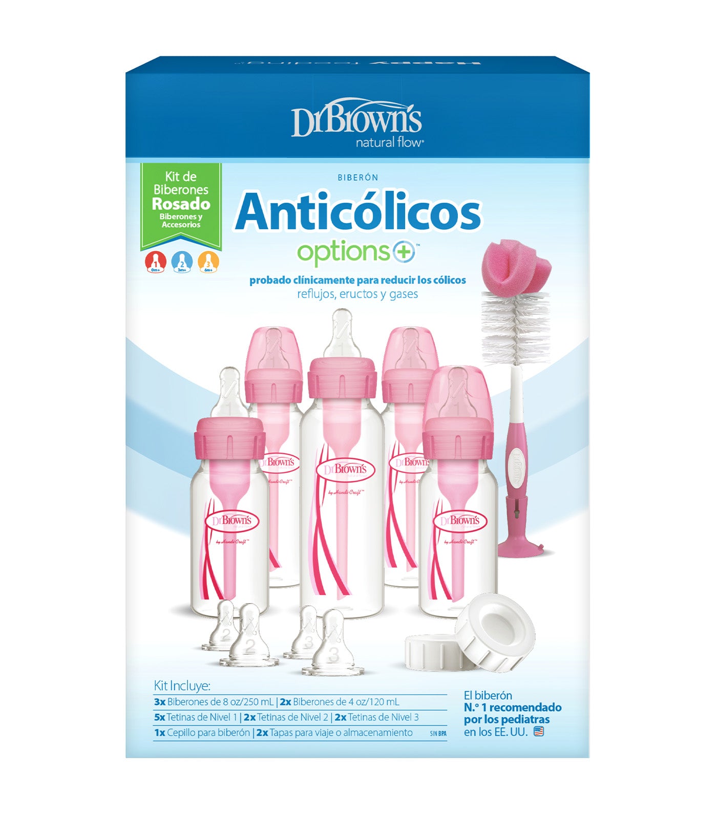 Gift Set Pp Option+ Narrow-Neck Bottle Blue