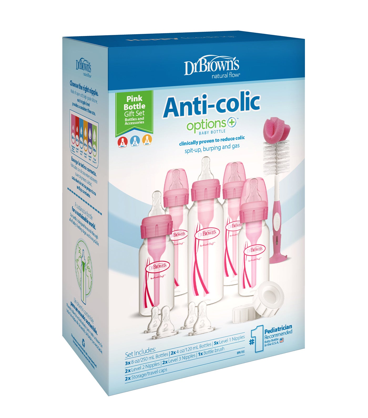 Gift Set Pp Option+ Narrow-Neck Bottle Blue