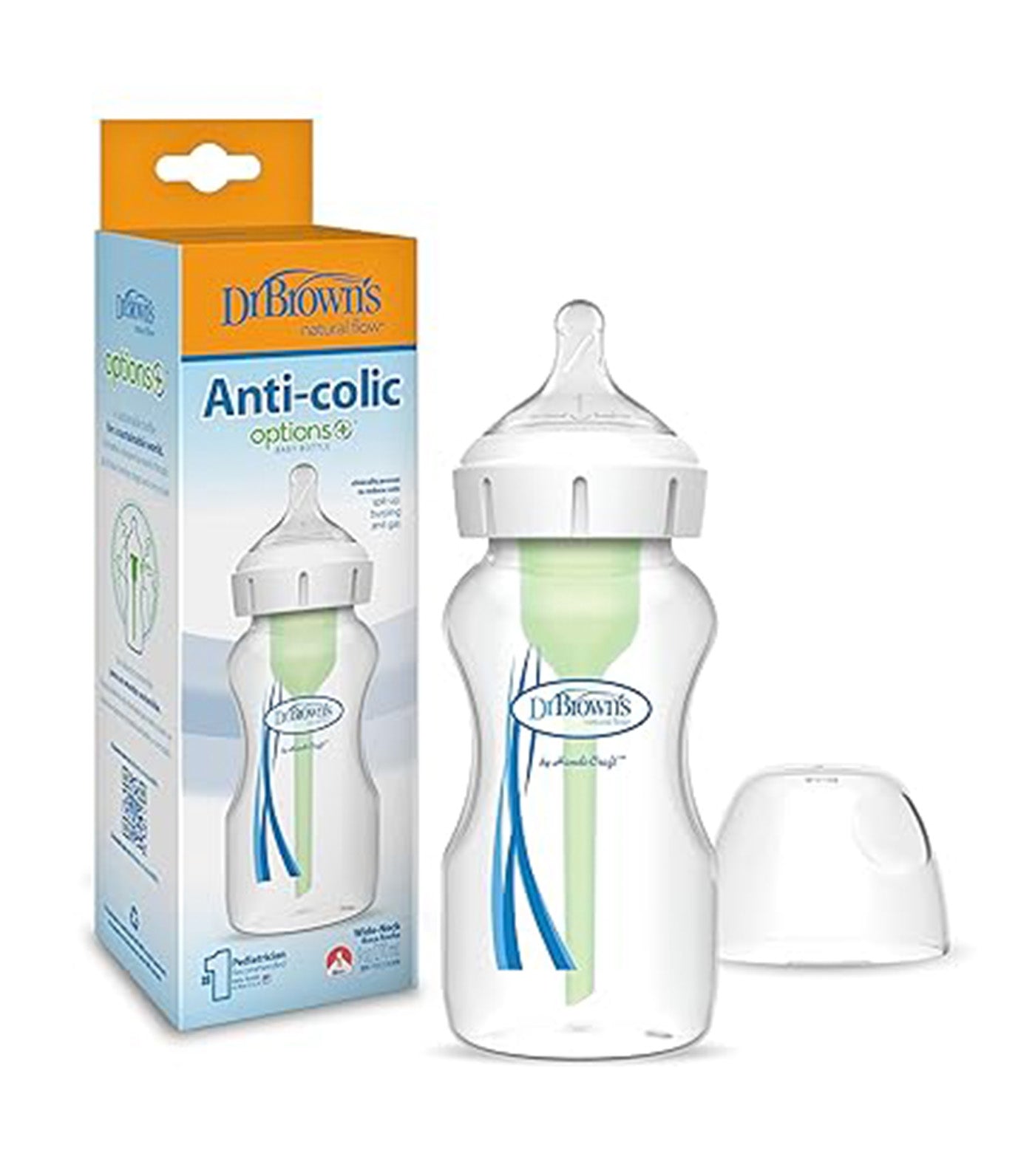 1-Pack Feeding Bottle Pp Options+ Wide-Neck, 9oz/270ml