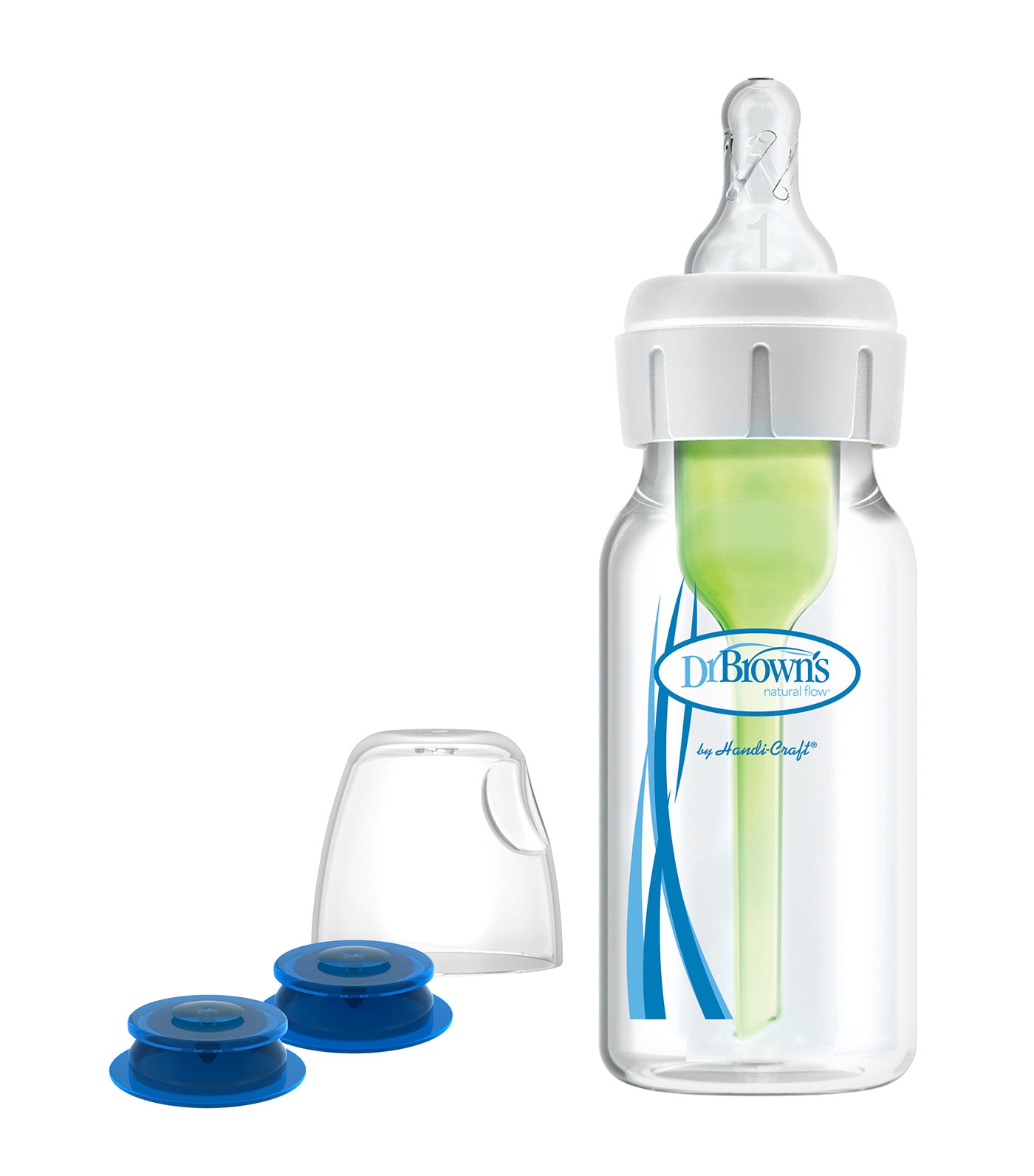 Bottle Retail with Infant-Paced Feeding Valve + Level 1 Nipple + Extra Valve, 4oz/120 ml