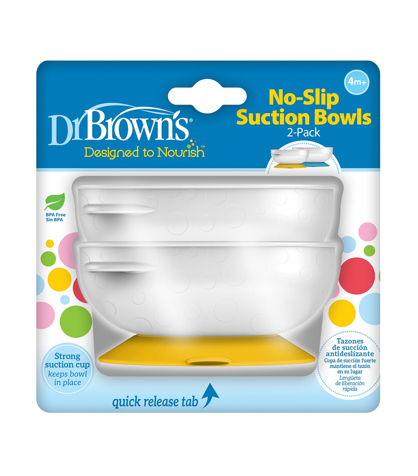 No Slip Suction Bowl 2-pieces