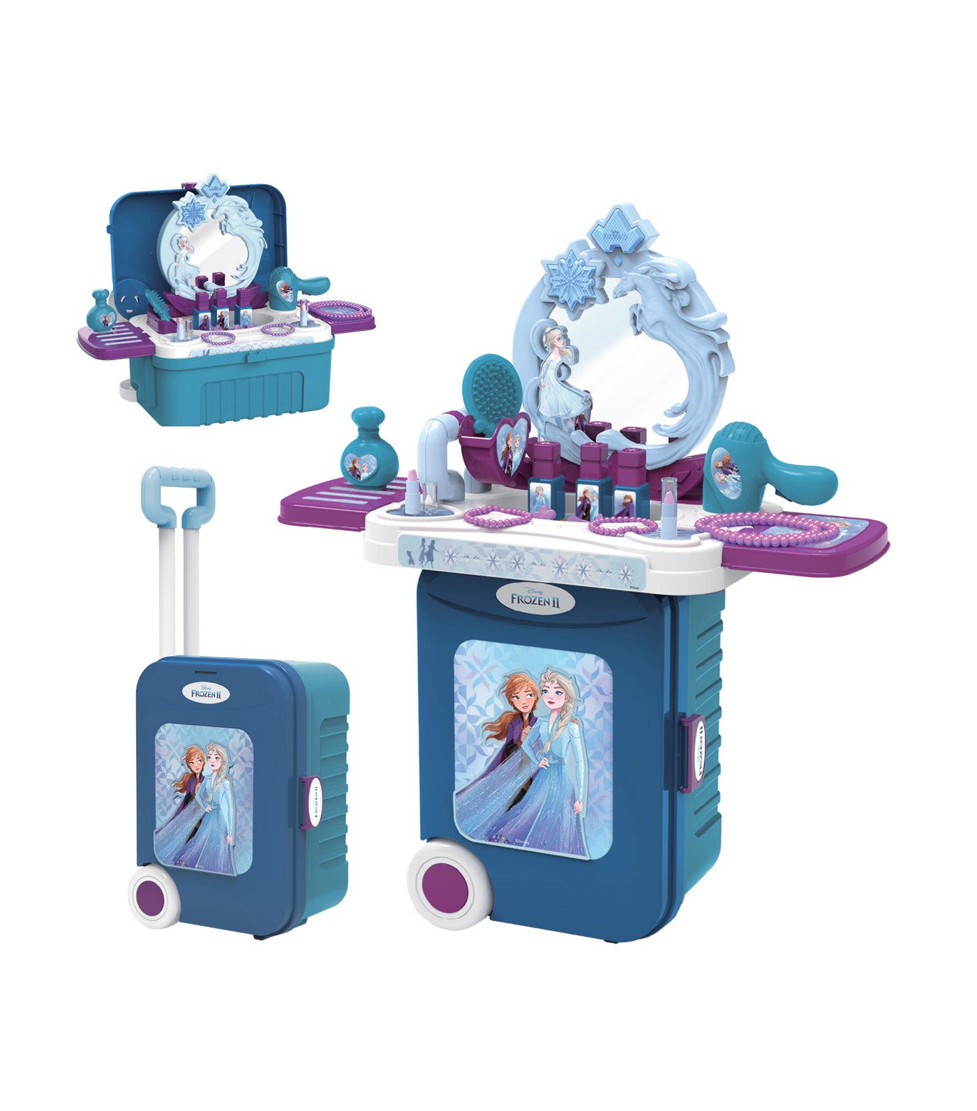 Frozen 3-in-1 Makeup Toy Suitcase