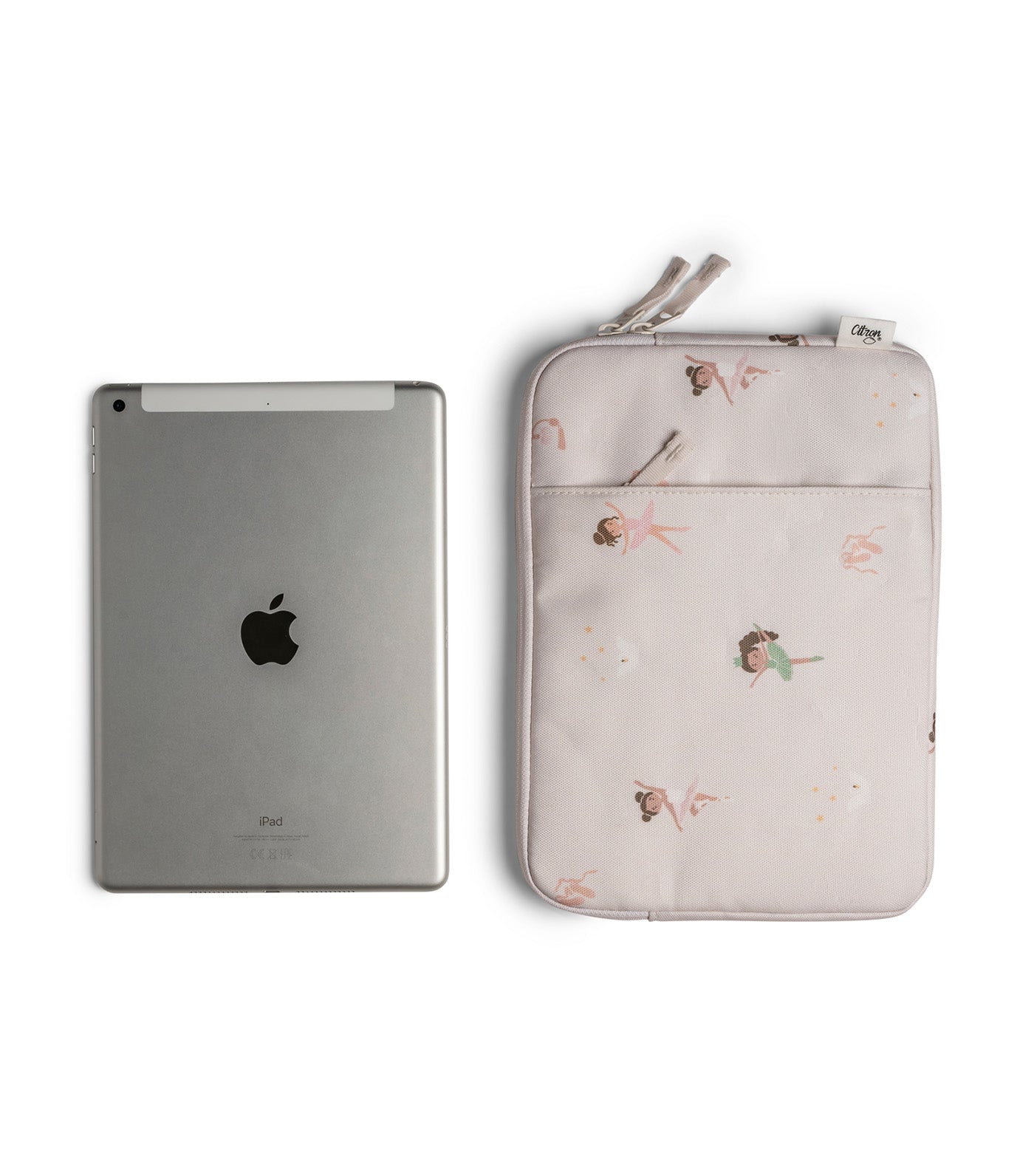 Protective iPad Sleeve with Zipper Ballerina