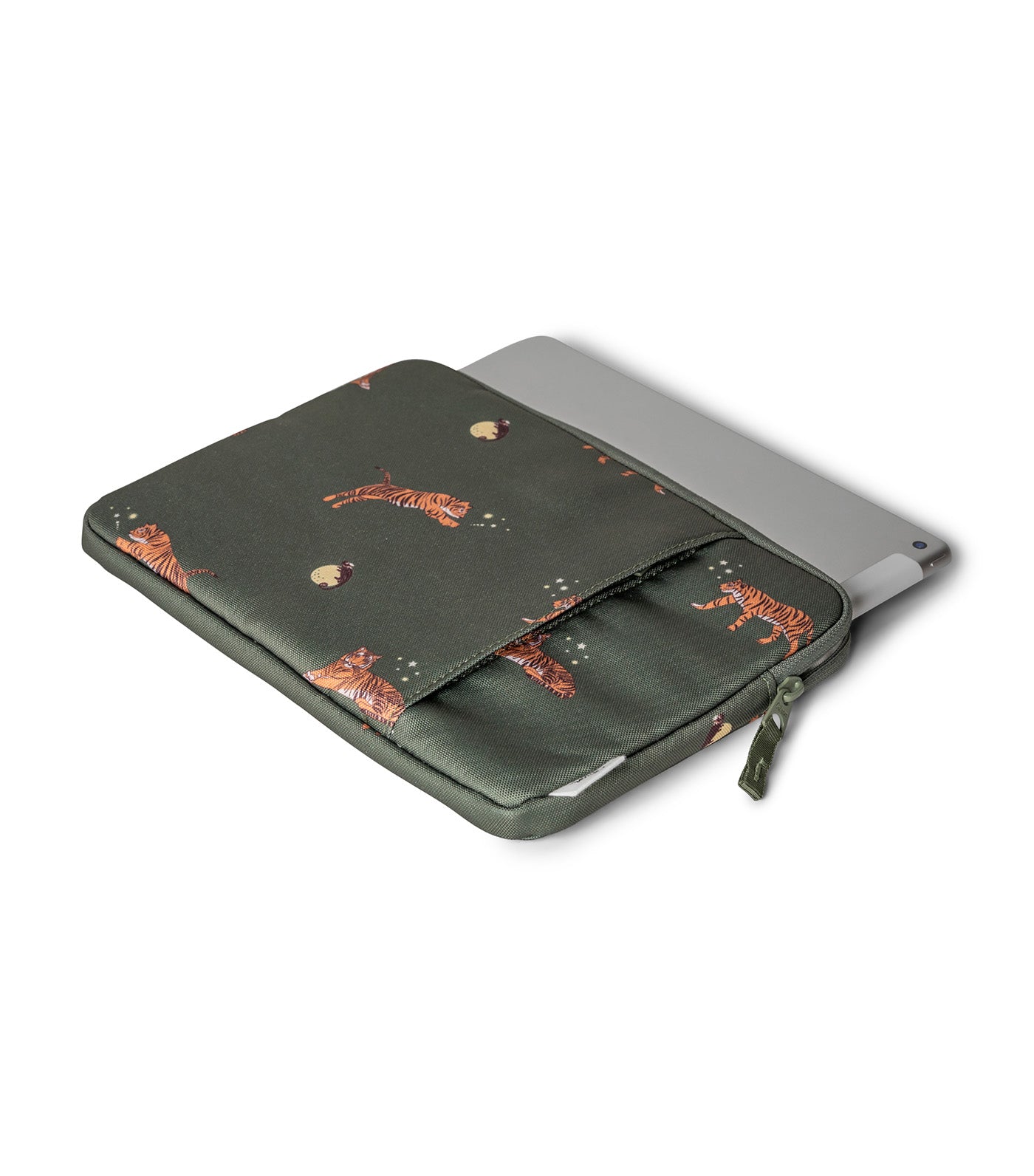 Protective iPad Sleeve with Zipper Tiger