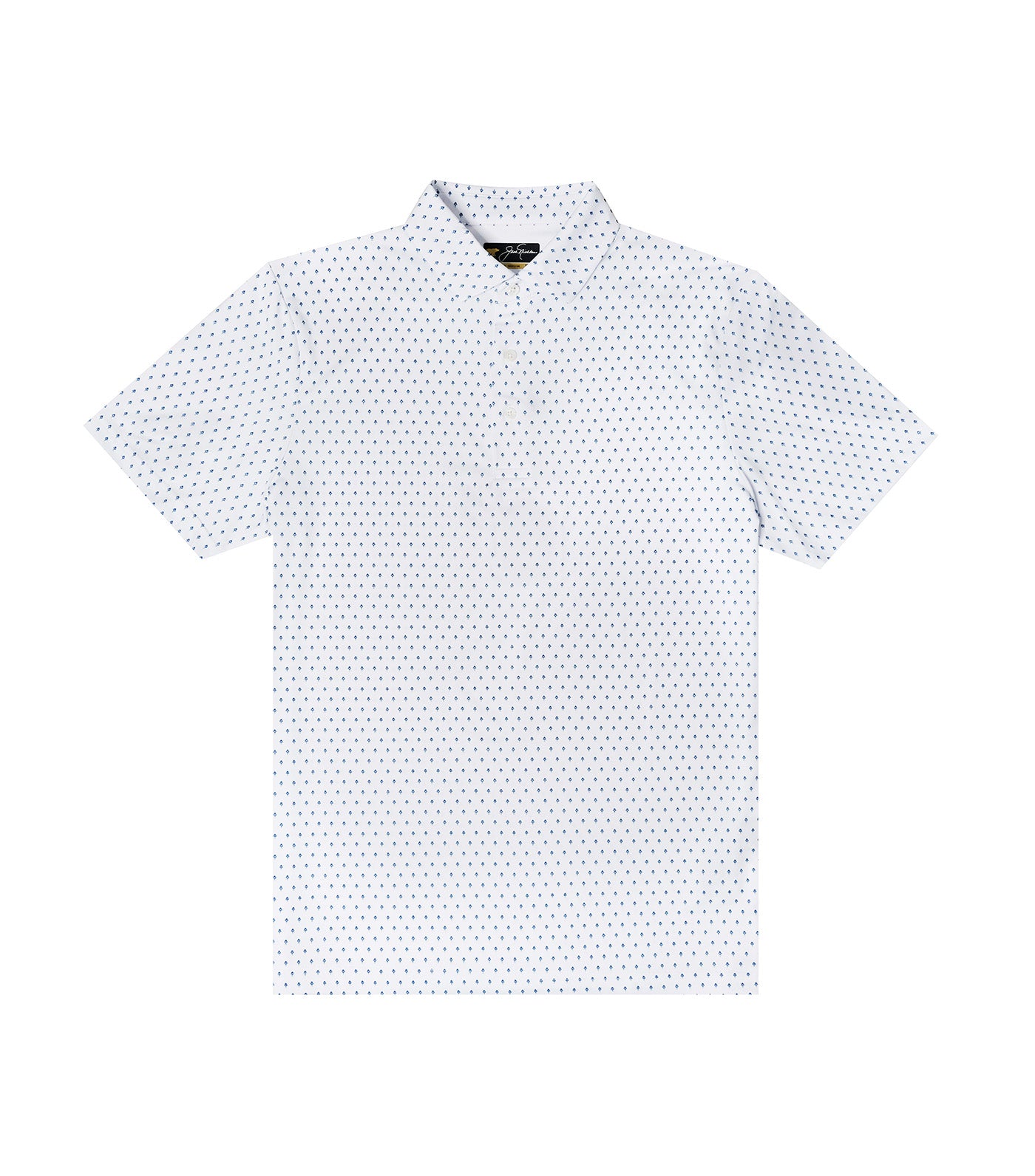 Jack Nicklaus Emblem Print Polo Bright White