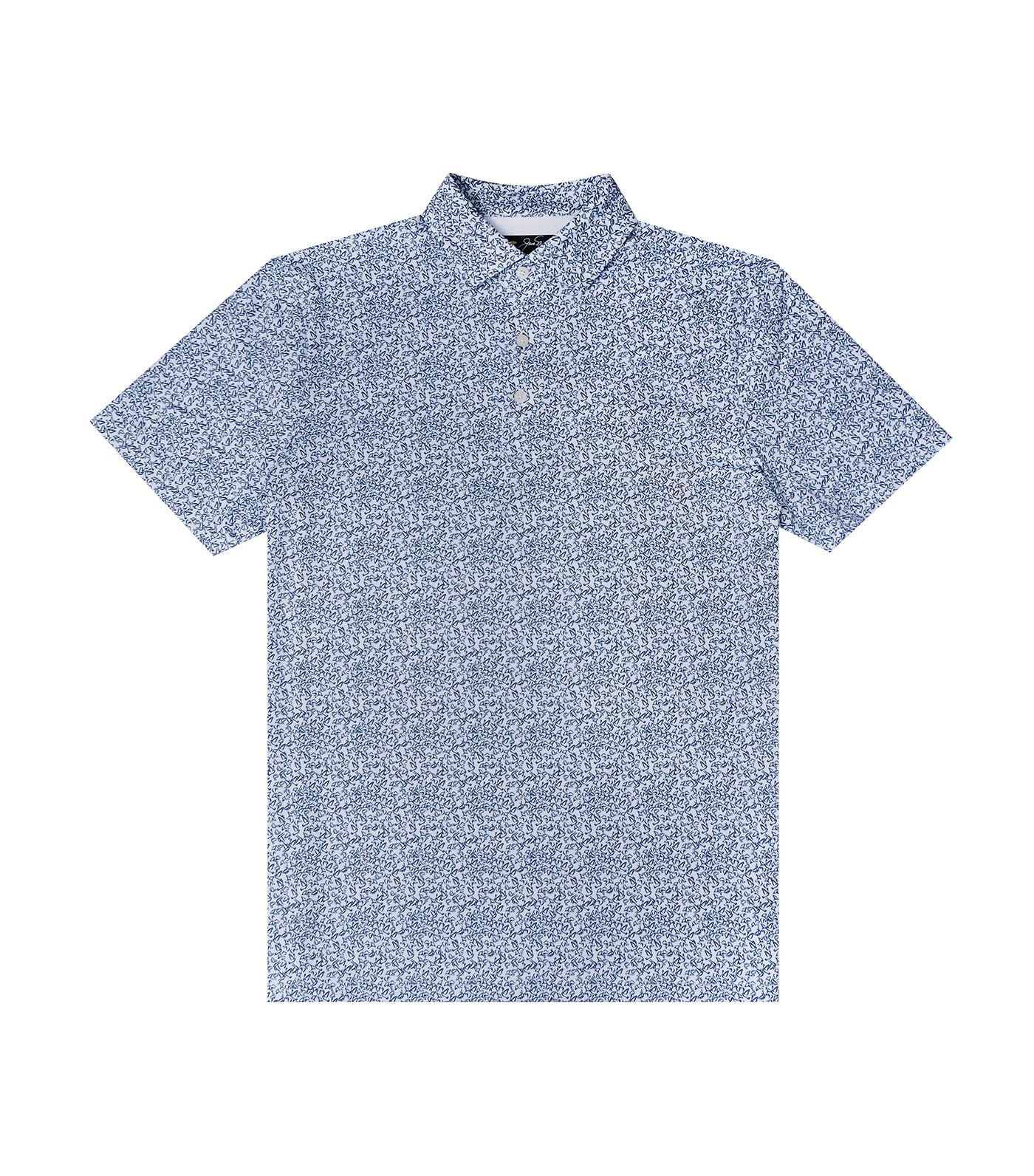 Jack Nicklaus Flock Print Polo Bright White