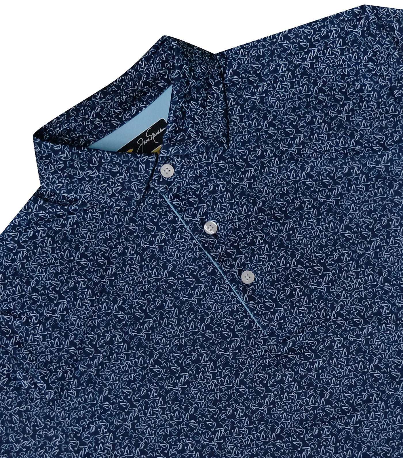 Jack Nicklaus Flock Print Polo Classic Navy