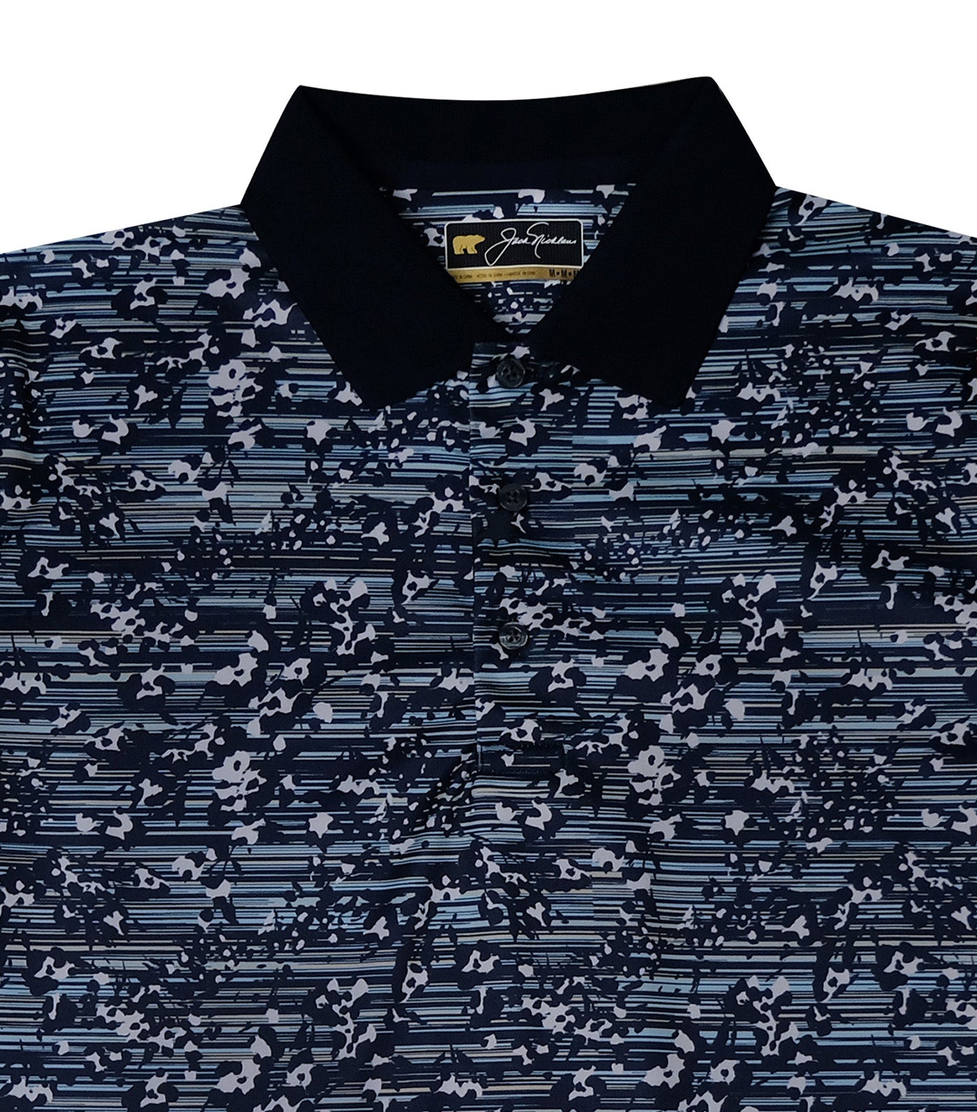 Jack Nicklaus Floral Print Polo Classic Navy