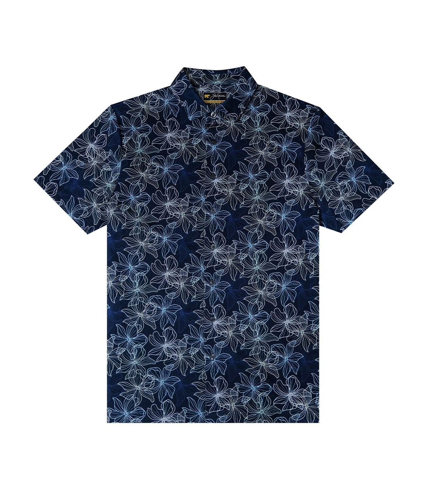 Jack Nicklaus Tropical Print Polo Classic Navy
