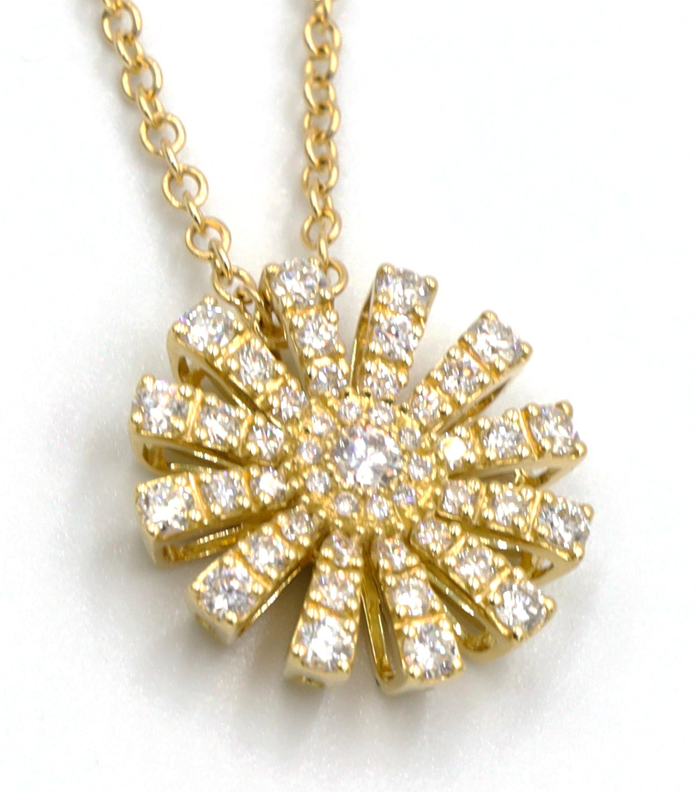 Margherita Yellow Gold Necklace with Diamonds