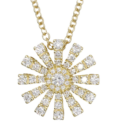 Margherita Yellow Gold Necklace with Diamonds