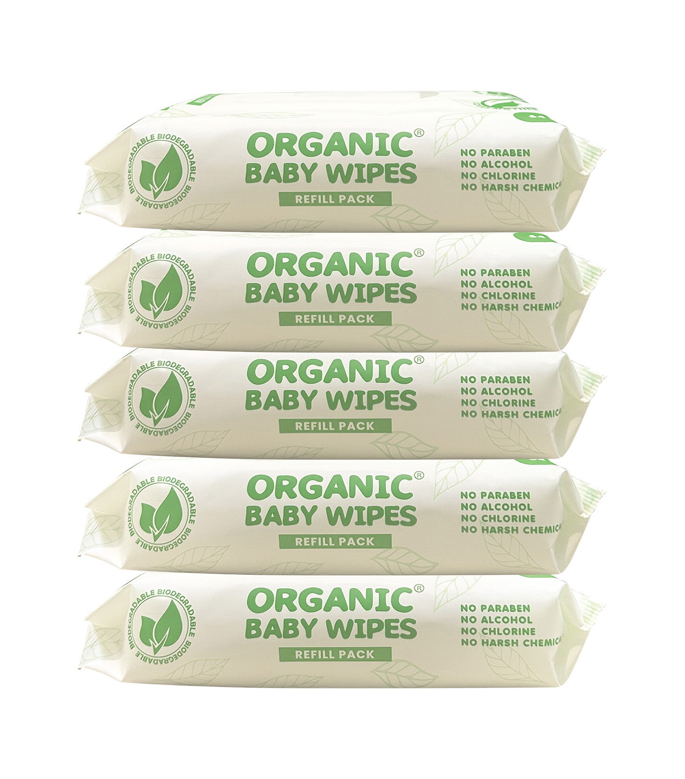 Eco-Pack with Zip Clutch Reusable Pouch - Pack of 5