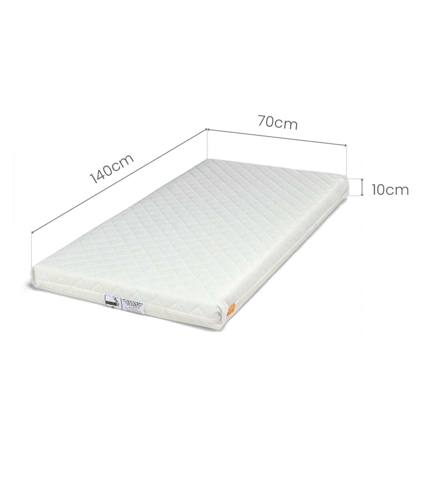 Essential Fibre Cotbed Mattress White