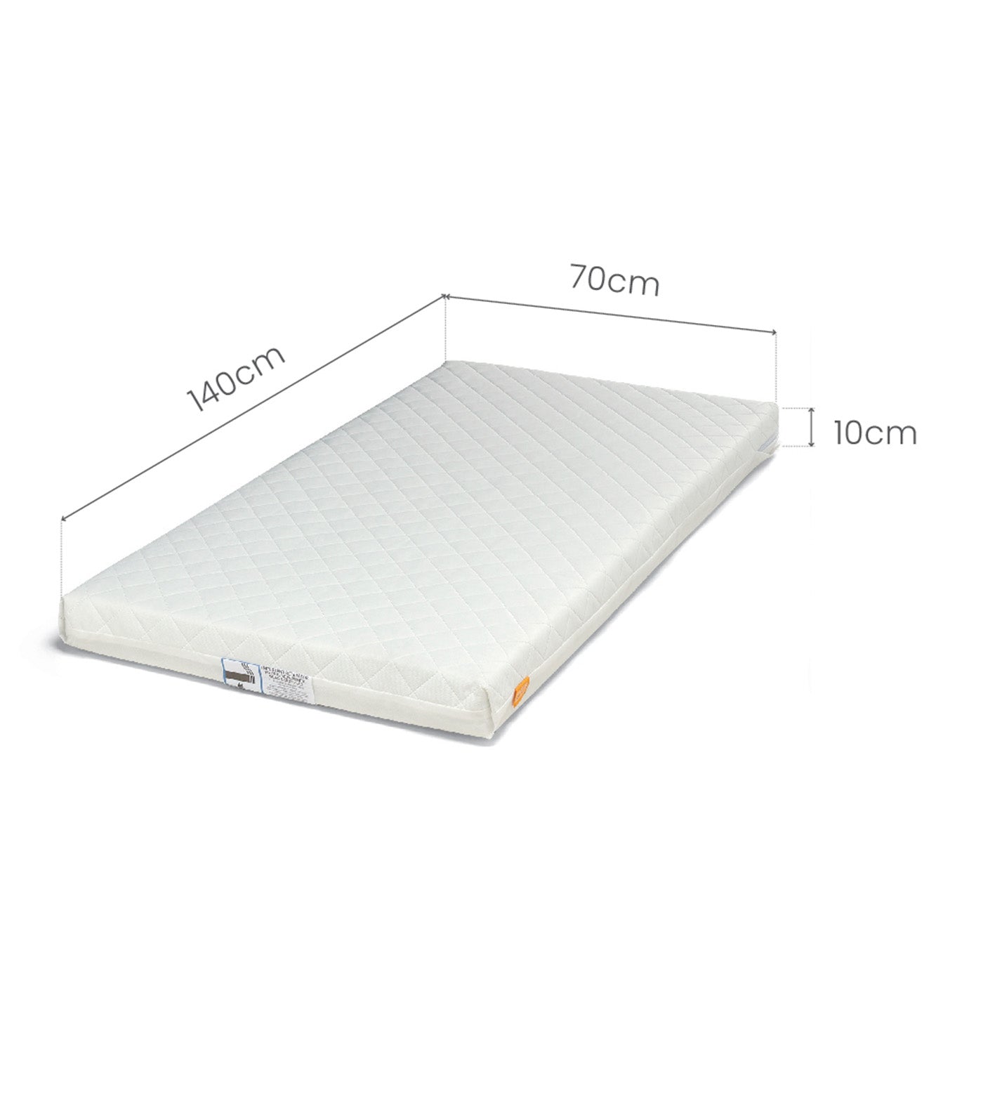 Essential Spring Cotbed Mattress White