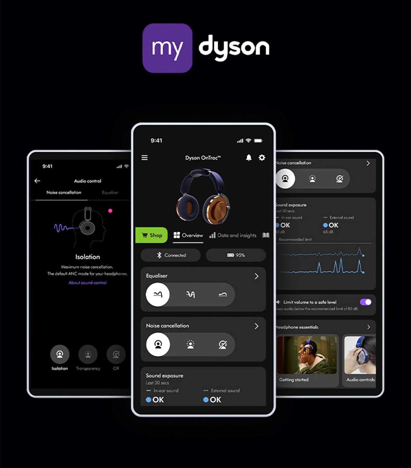 Dyson OnTrac™ Headphones CNC Black Nickel