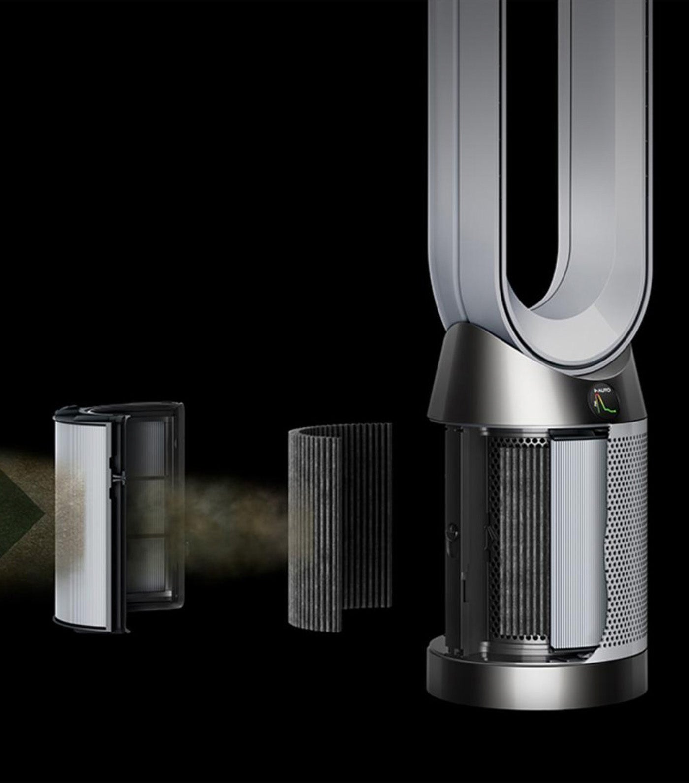 Air Purifier Tower Fan Black