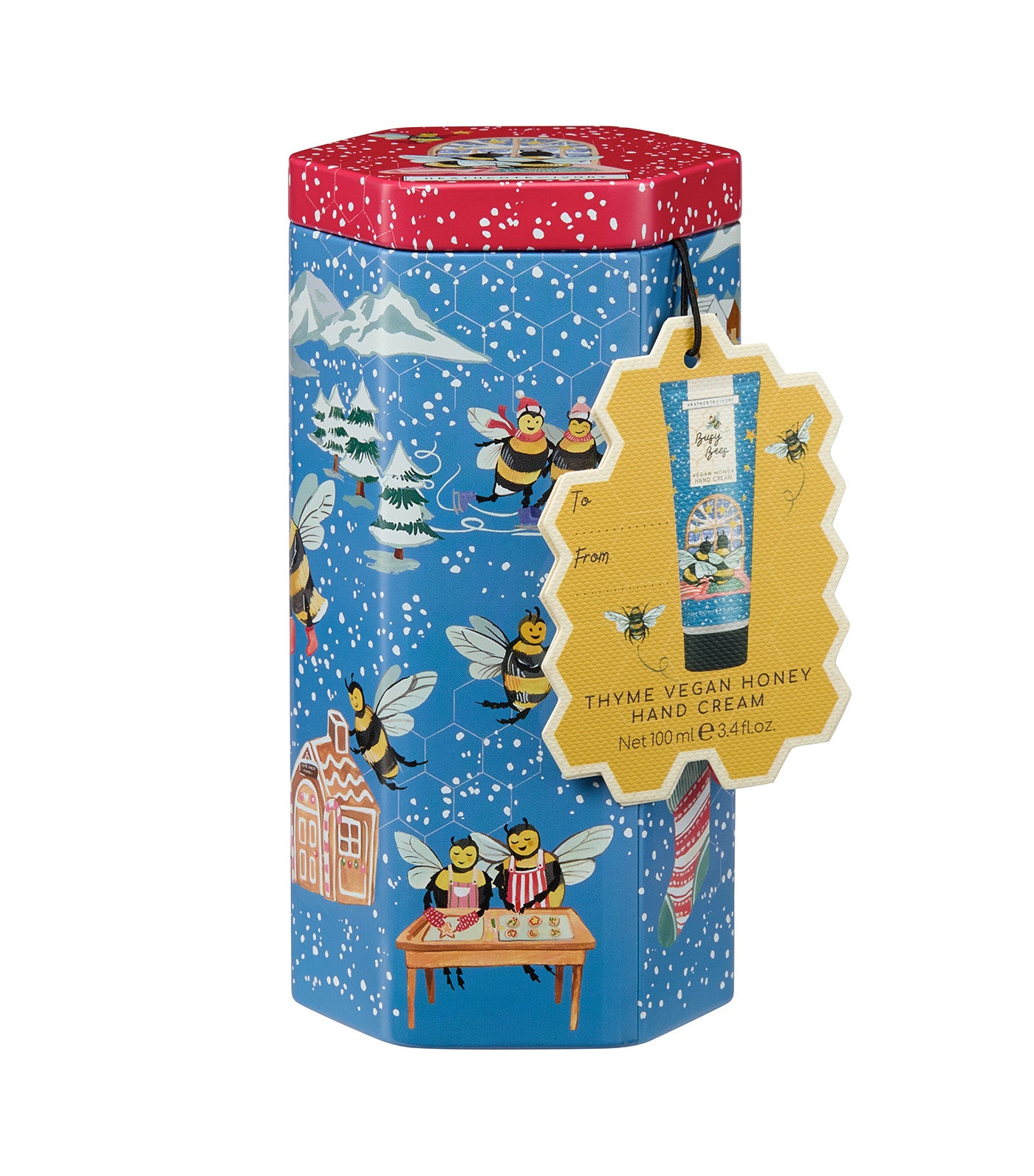 Heathcote & Ivory Busy Bees Thyme & Honey Hand Cream Tin 100ml
