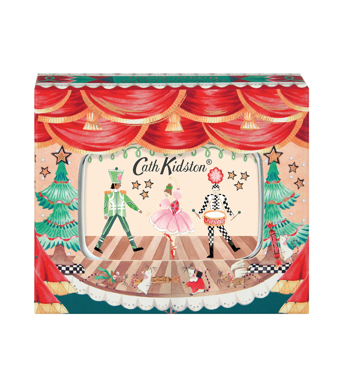Nutcracker Theatre Festive Mirror Compact Lip Balm