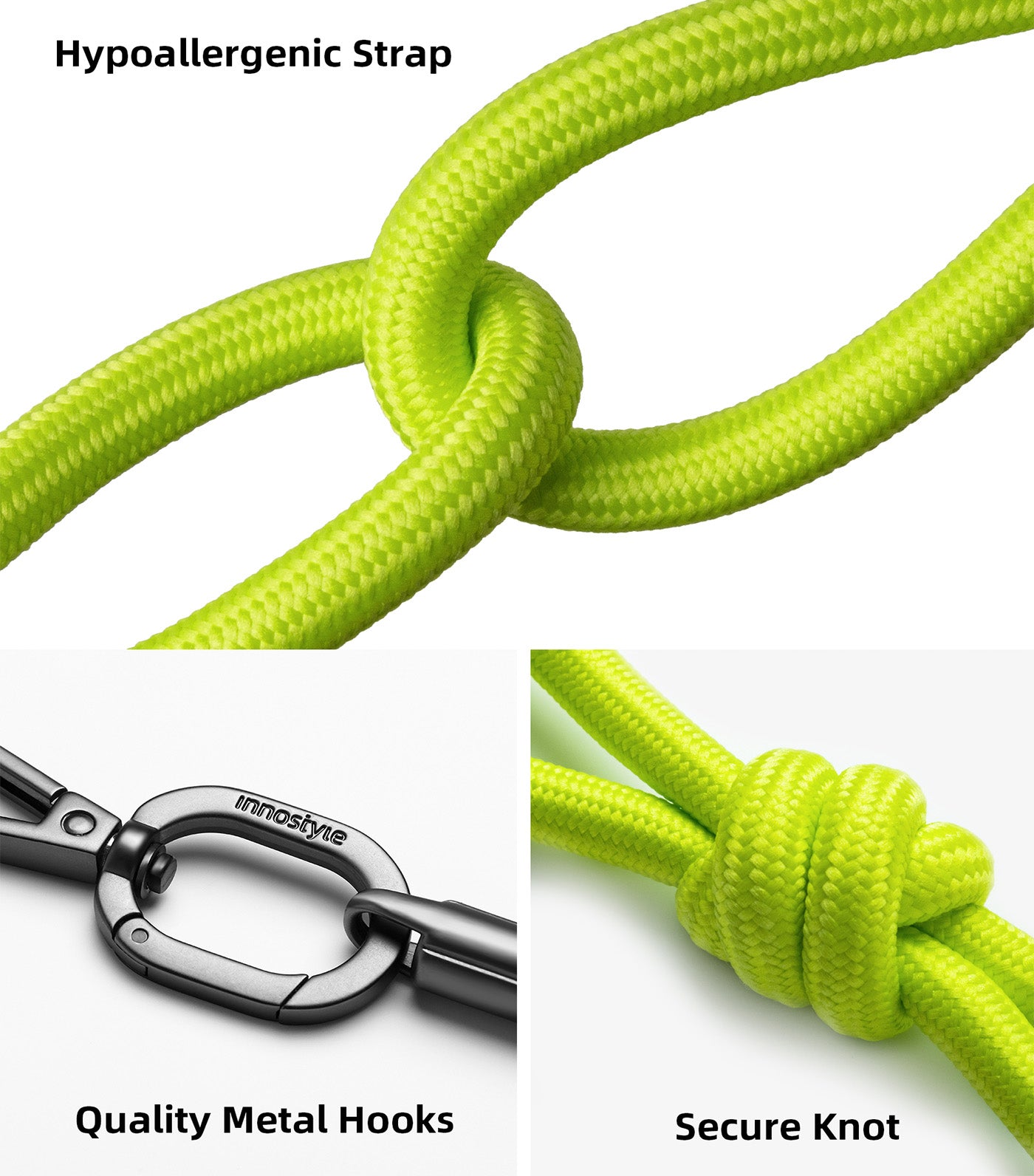 Phone Lanyard 8mm Fluo Green