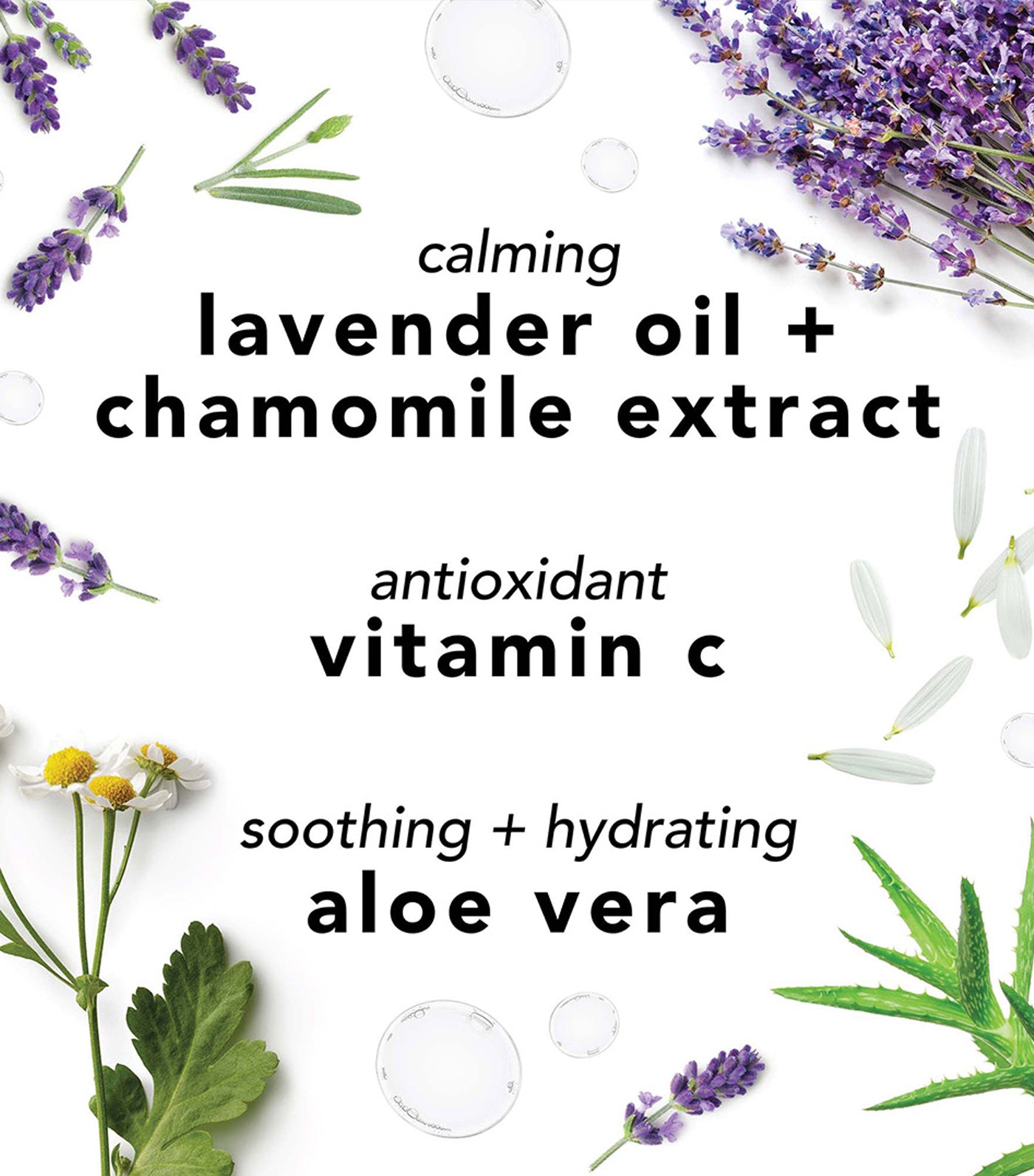 Facial Spray with Aloe, Chamomile and Lavender