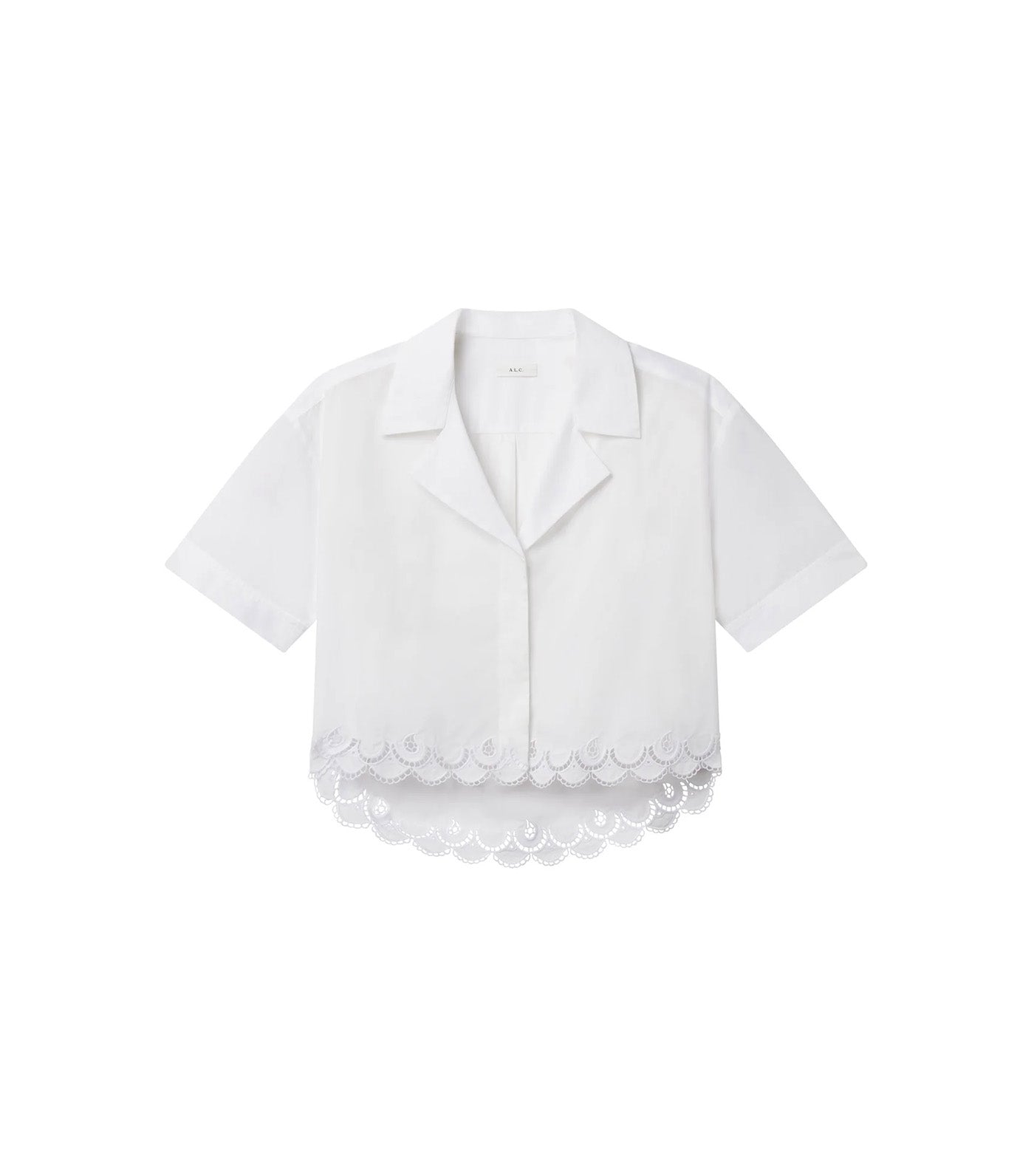 Gabrielle Embroidered Cotton Shirt White