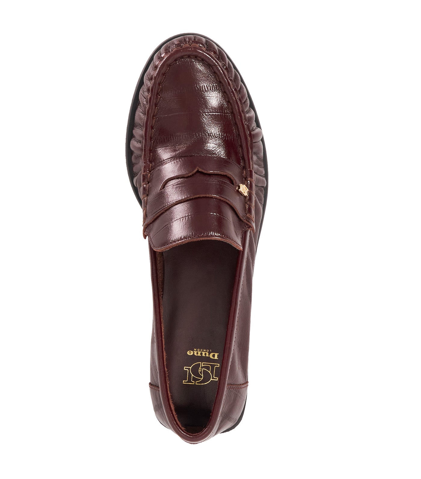 Dune London Grisella Loafer Burgundy