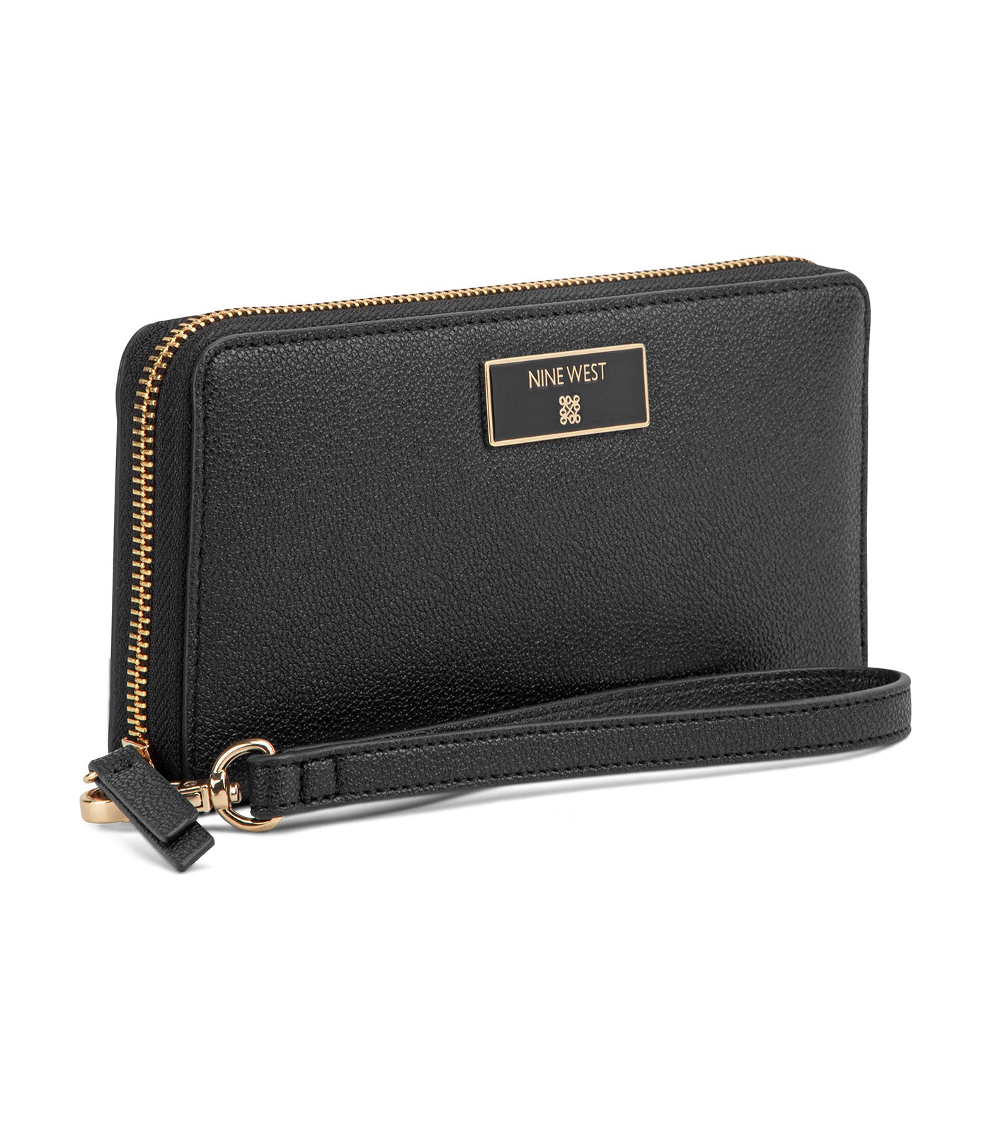 Mary Zip Around Wristlet Wallet Black