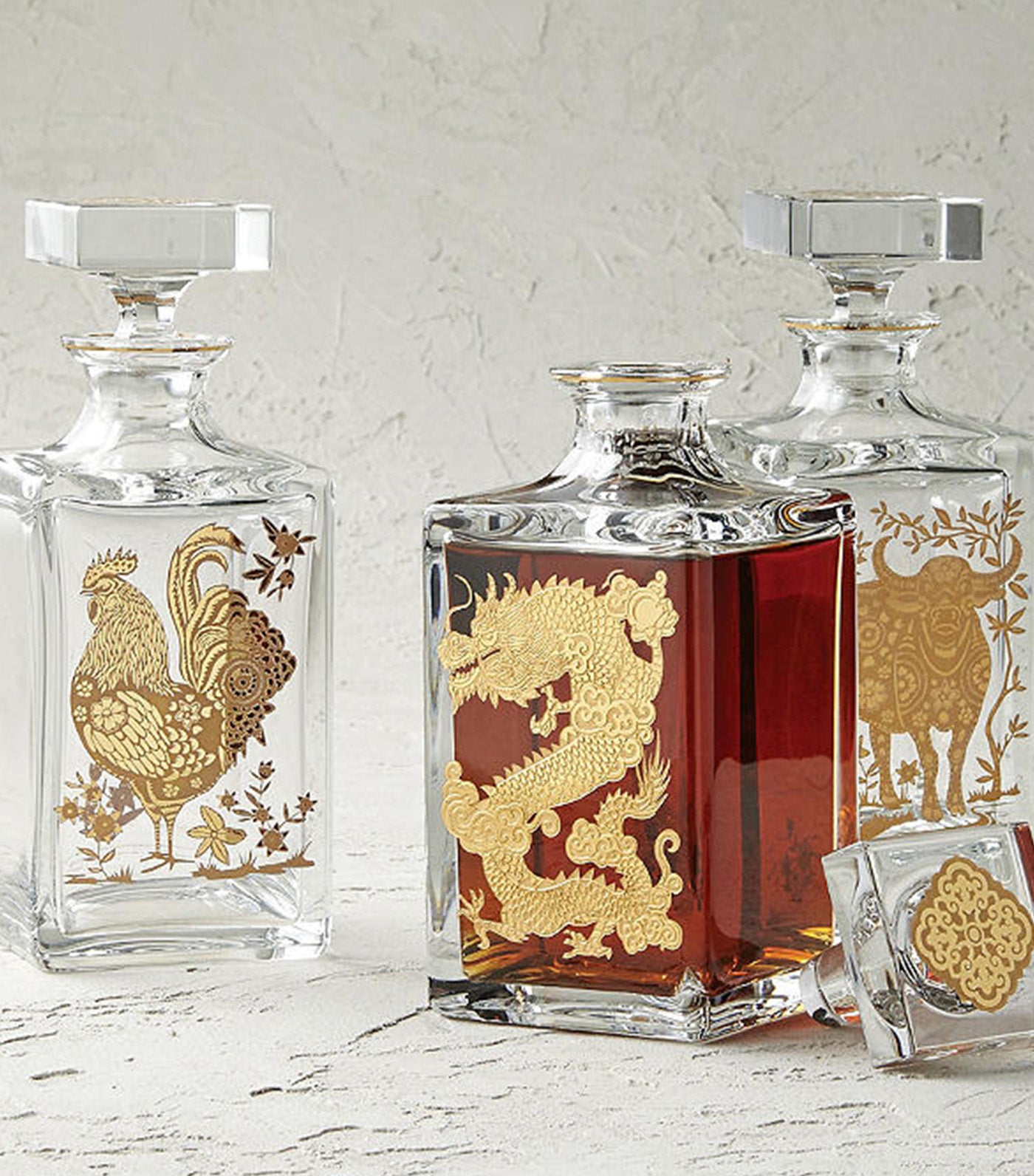 Golden Whisky Decanter