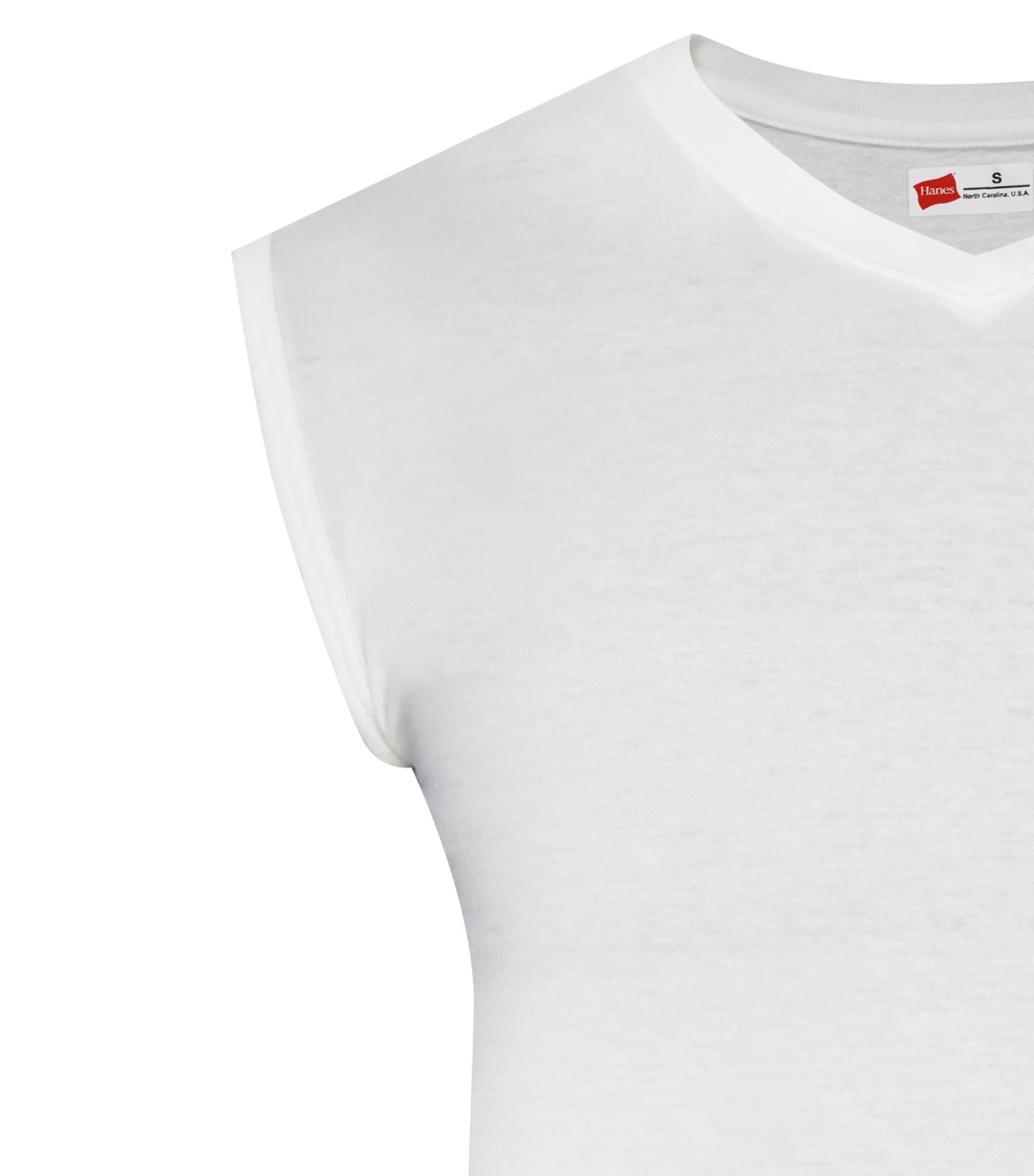 Hanes 3-Pack V-Neck Muscle Tee White