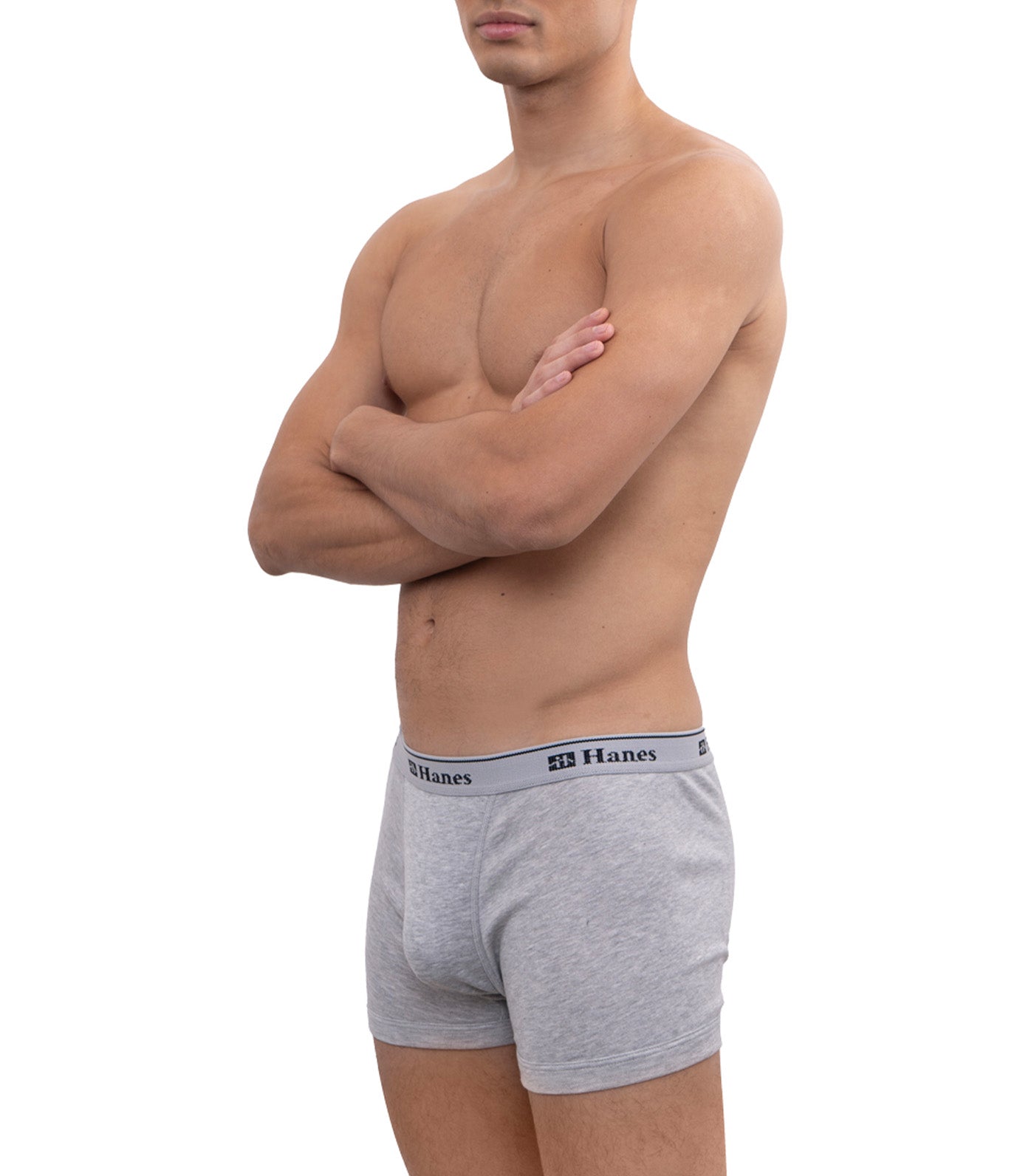 Hanes 3-Pack Tagless Boxer Brief Heather Gray