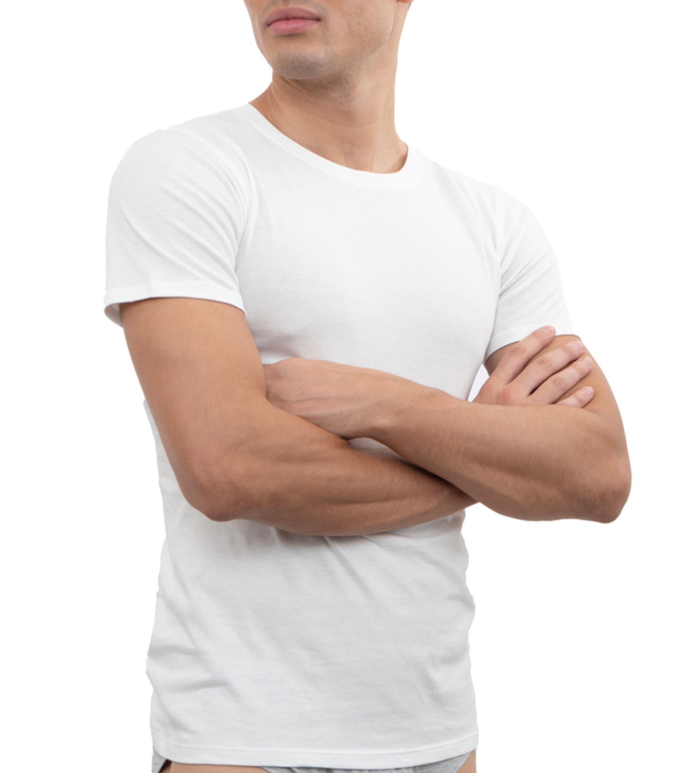 Hanes 3-Pack Slim Fit Round Neck T-Shirt White