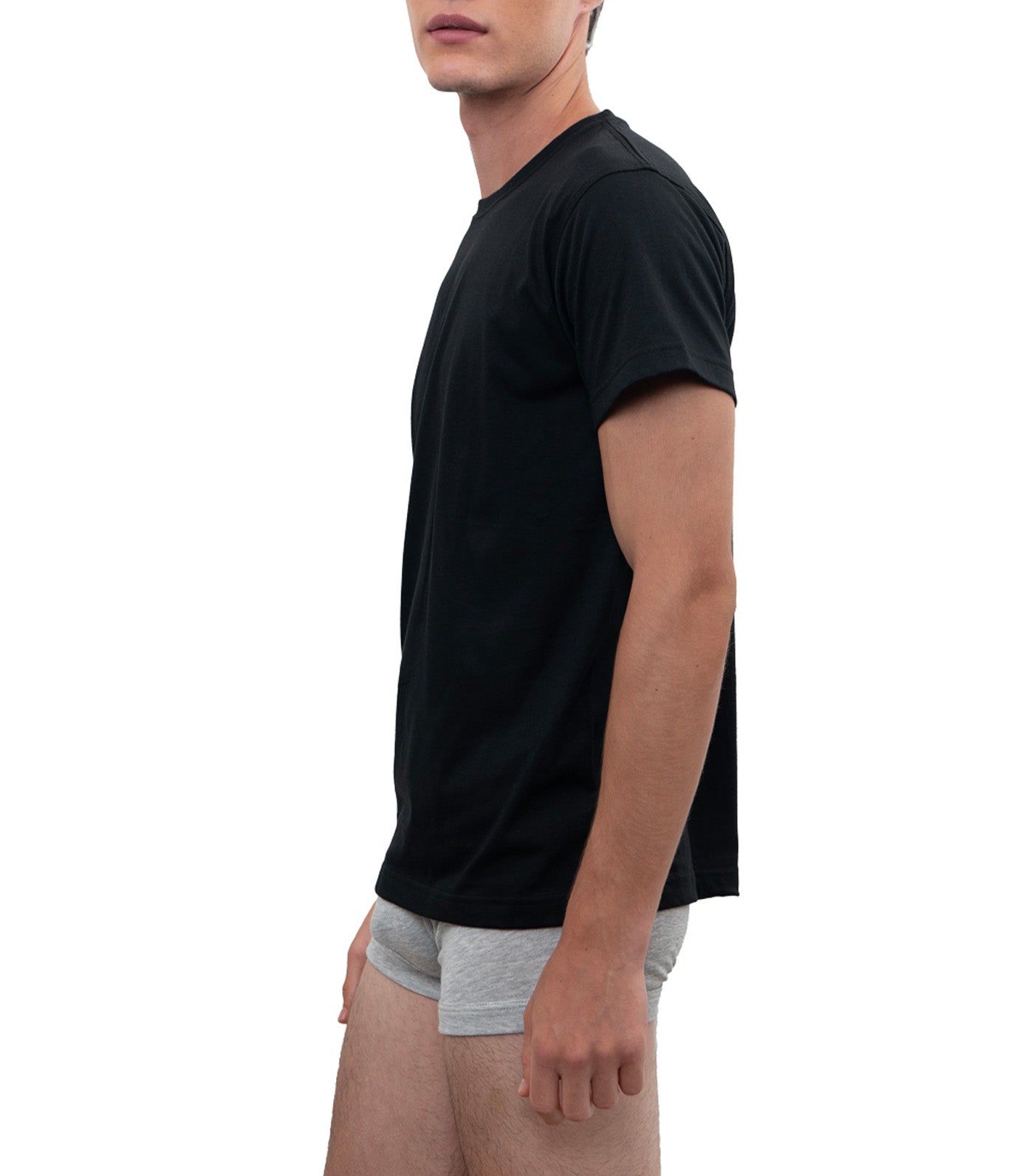 Hanes 3-Pack Slim Fit Round Neck T-Shirt Black