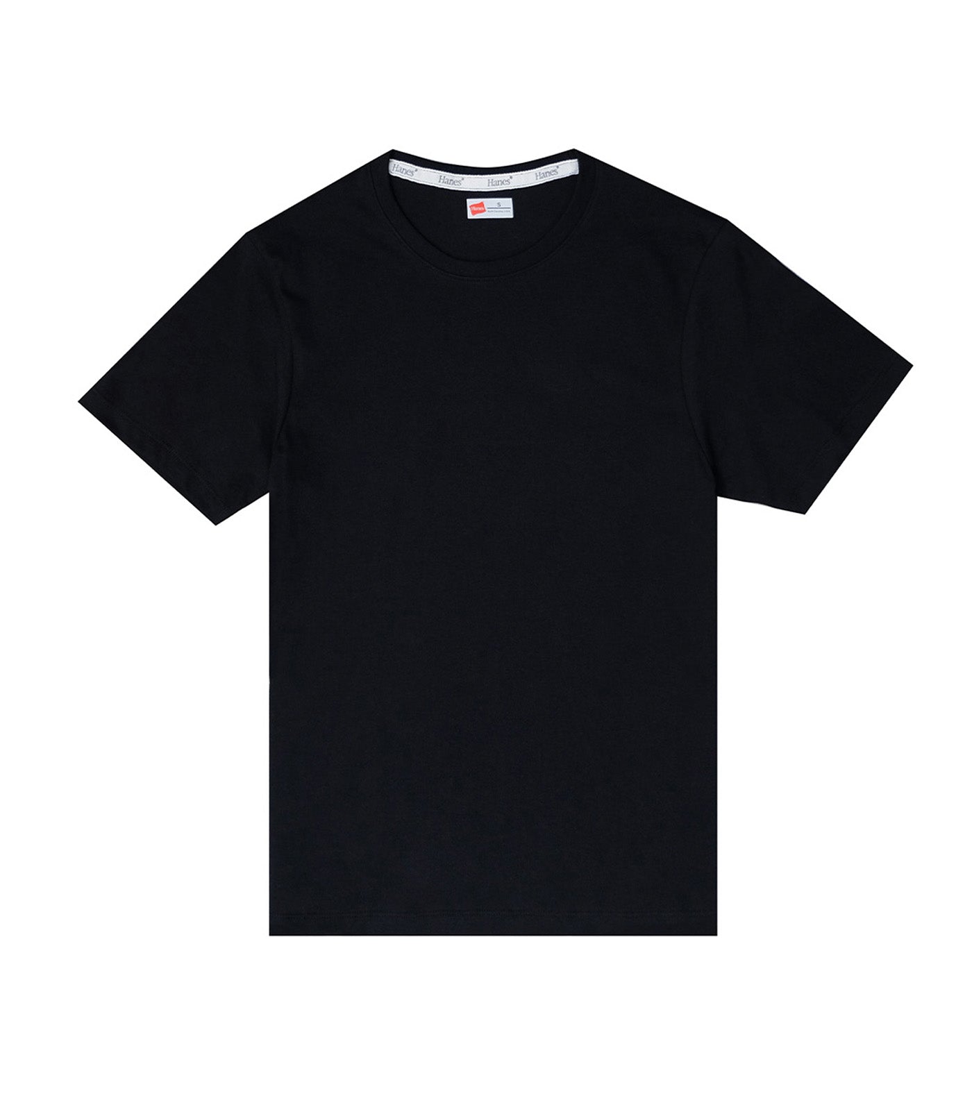 Hanes Men's Round Neck Tee Black
