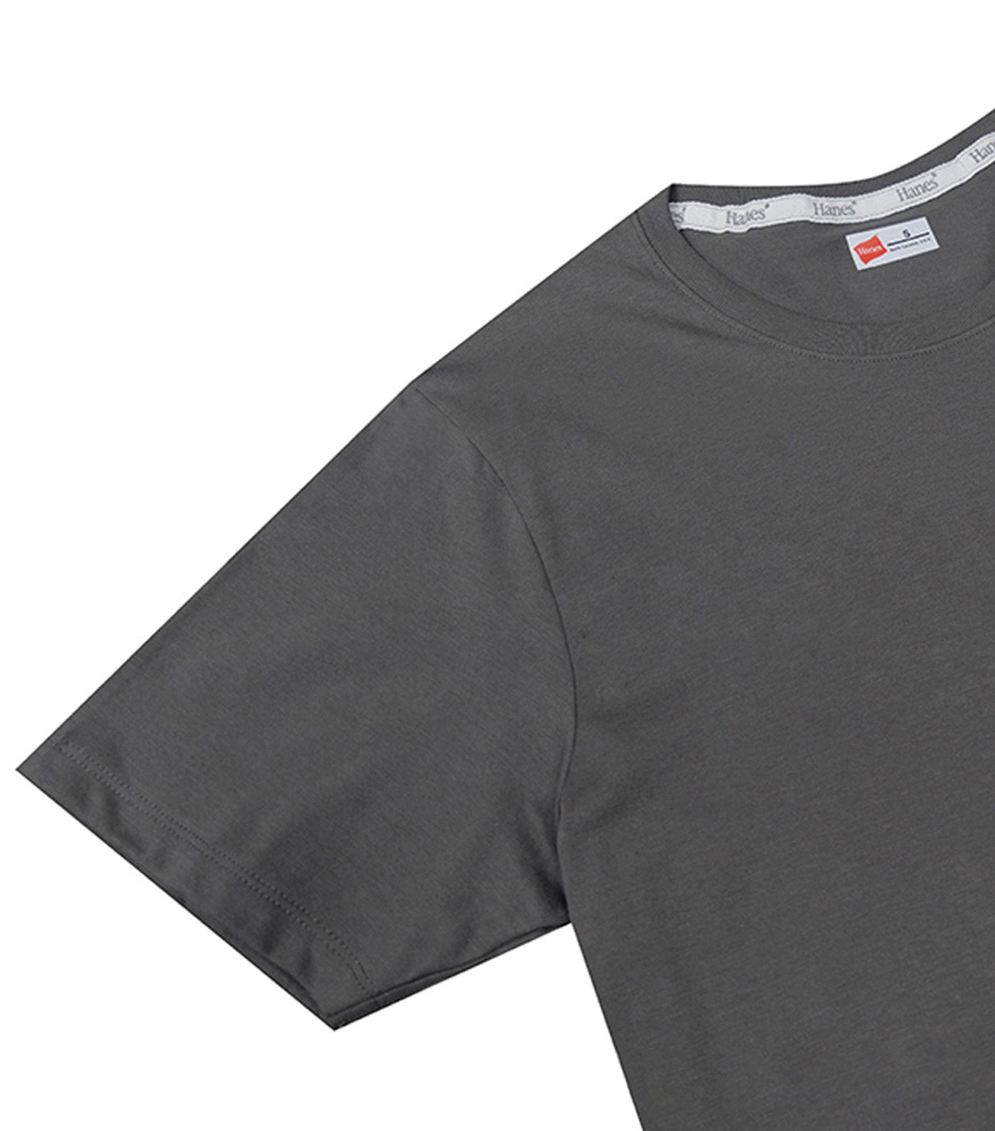 Hanes Men's Round Neck Tee Gray