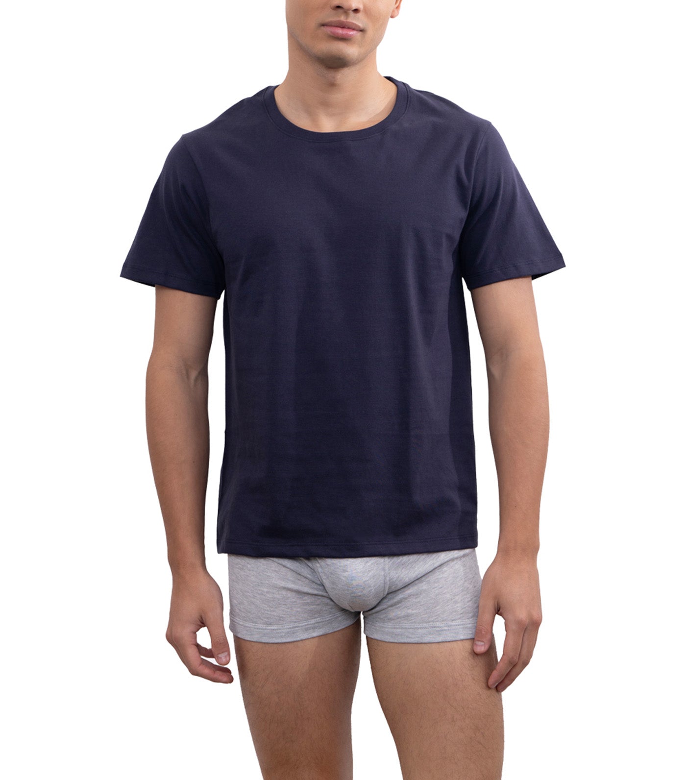 Hanes Men's Round Neck Tee Navy