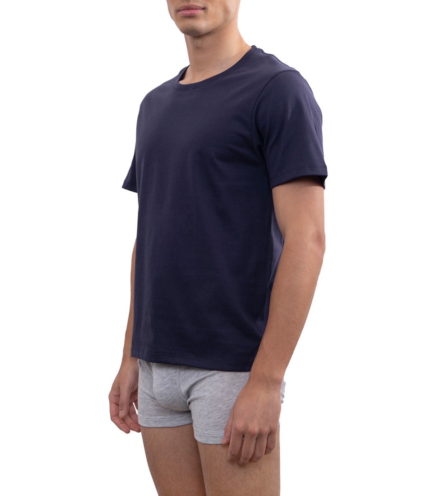 Hanes Men's Round Neck Tee Navy