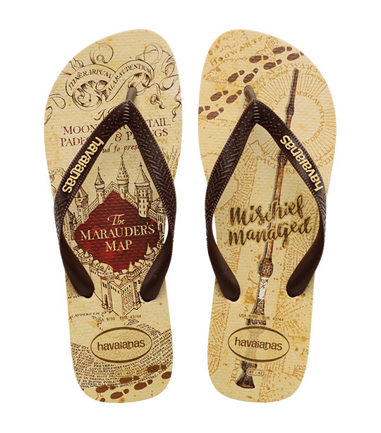 Harry Potter Flip Flops Golden