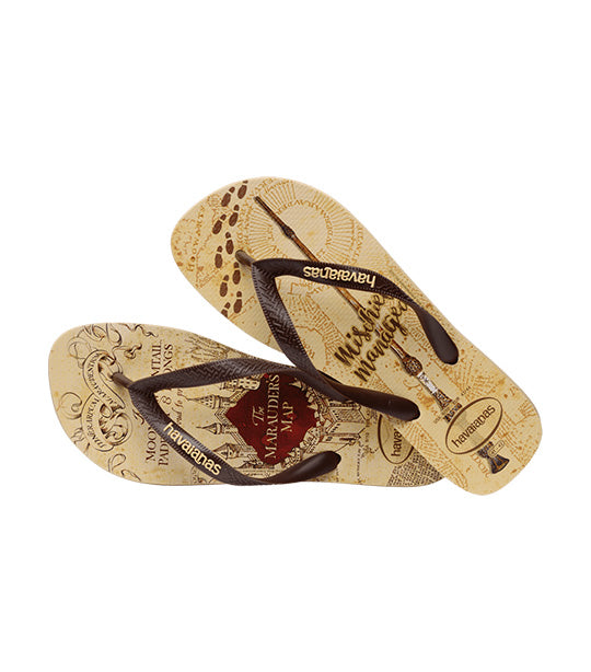 Harry Potter Flip Flops Golden